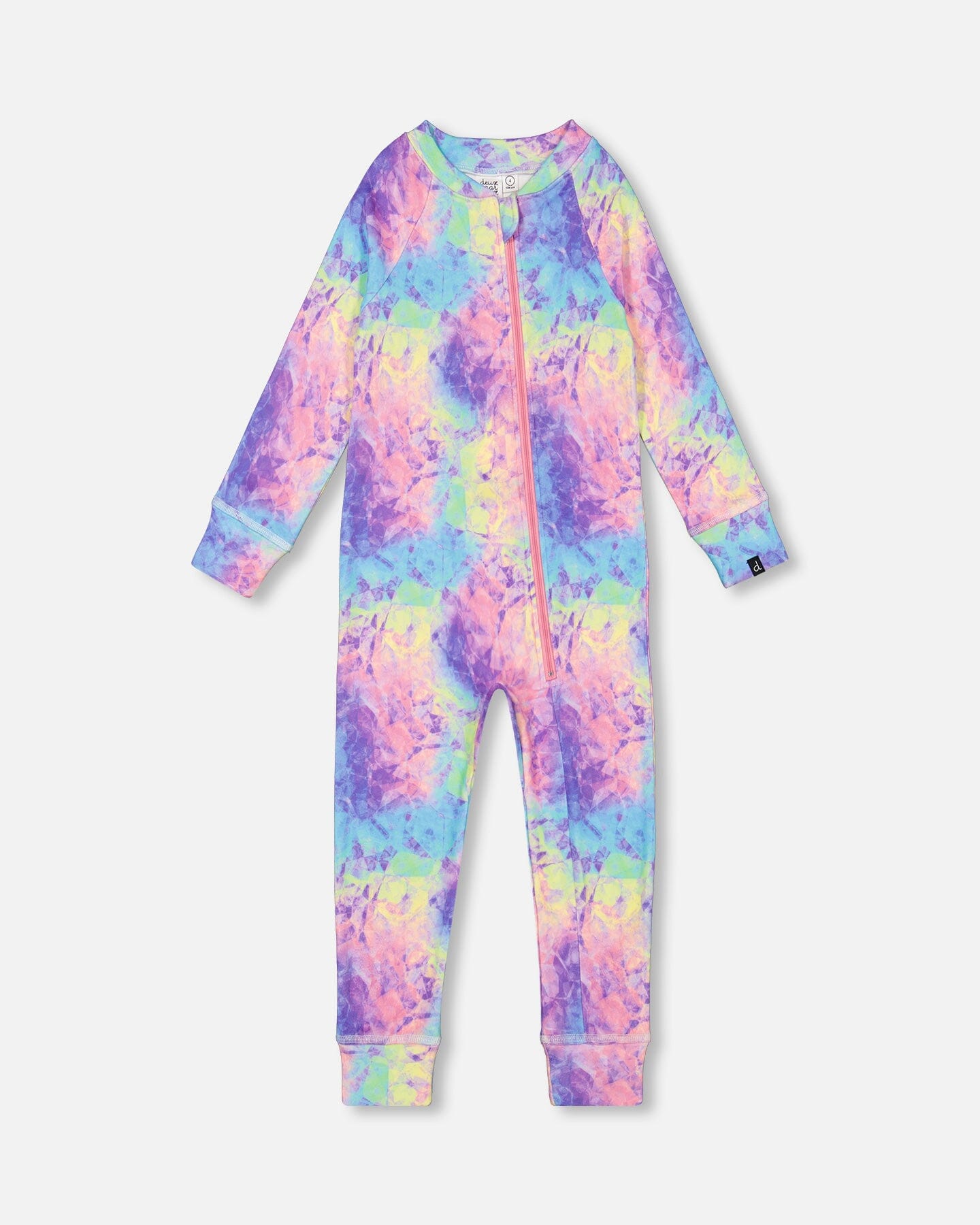 One Piece Thermal Underwear With Frosted Rainbow Print