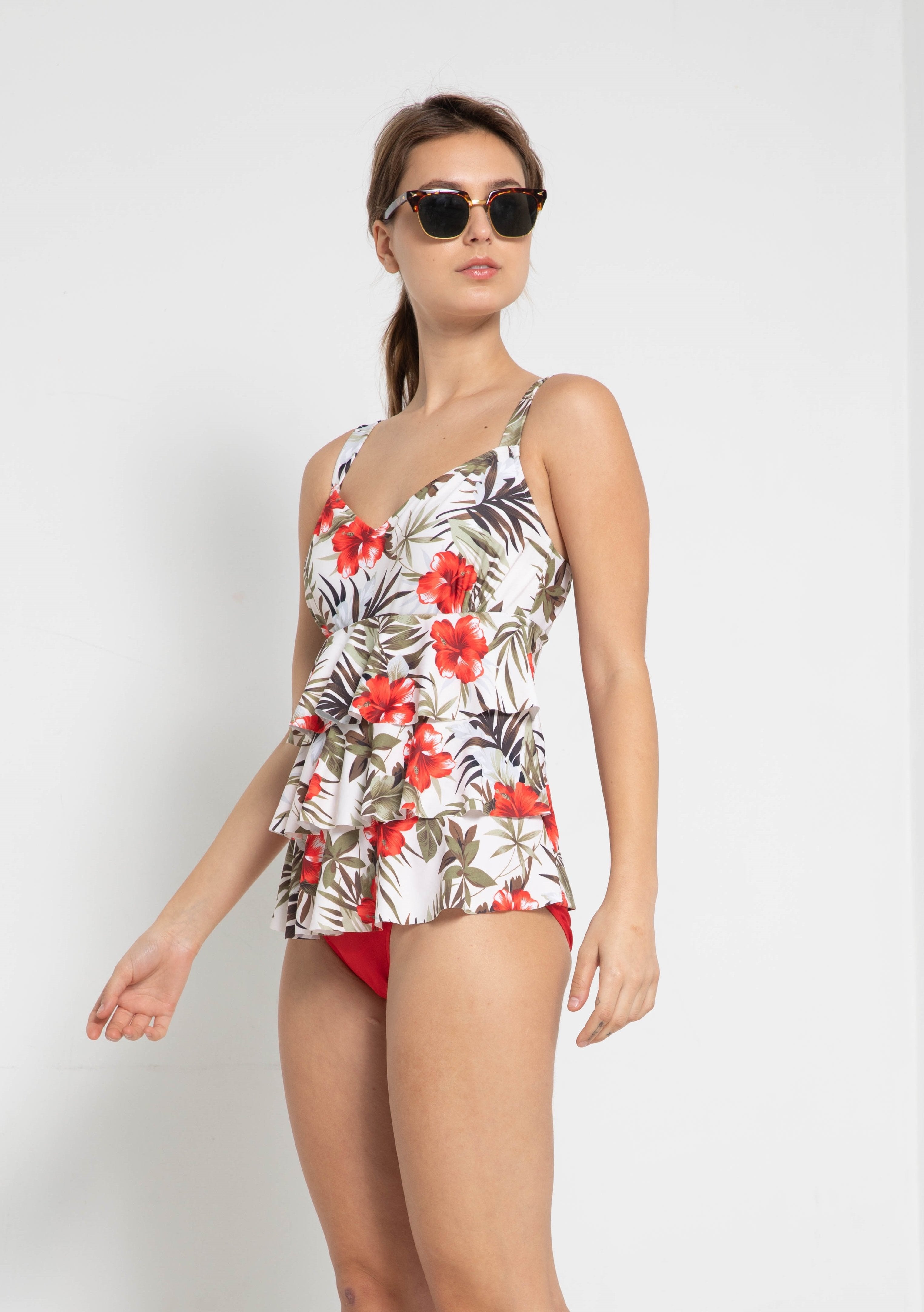 F1806-flower Garden Red
