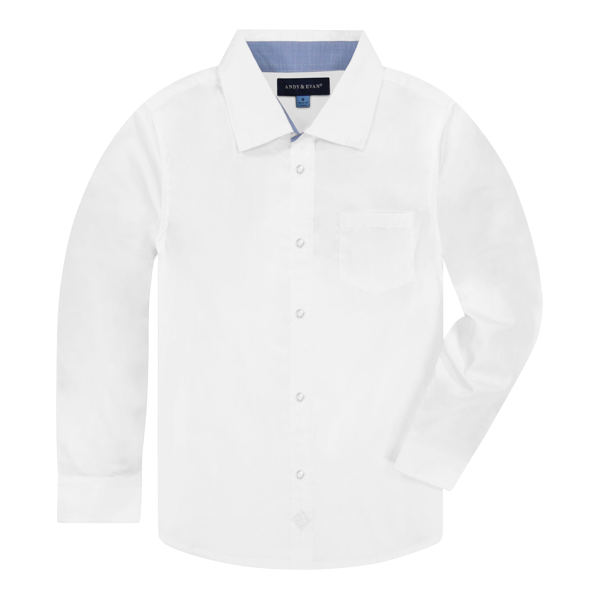 White Poplin Button-down