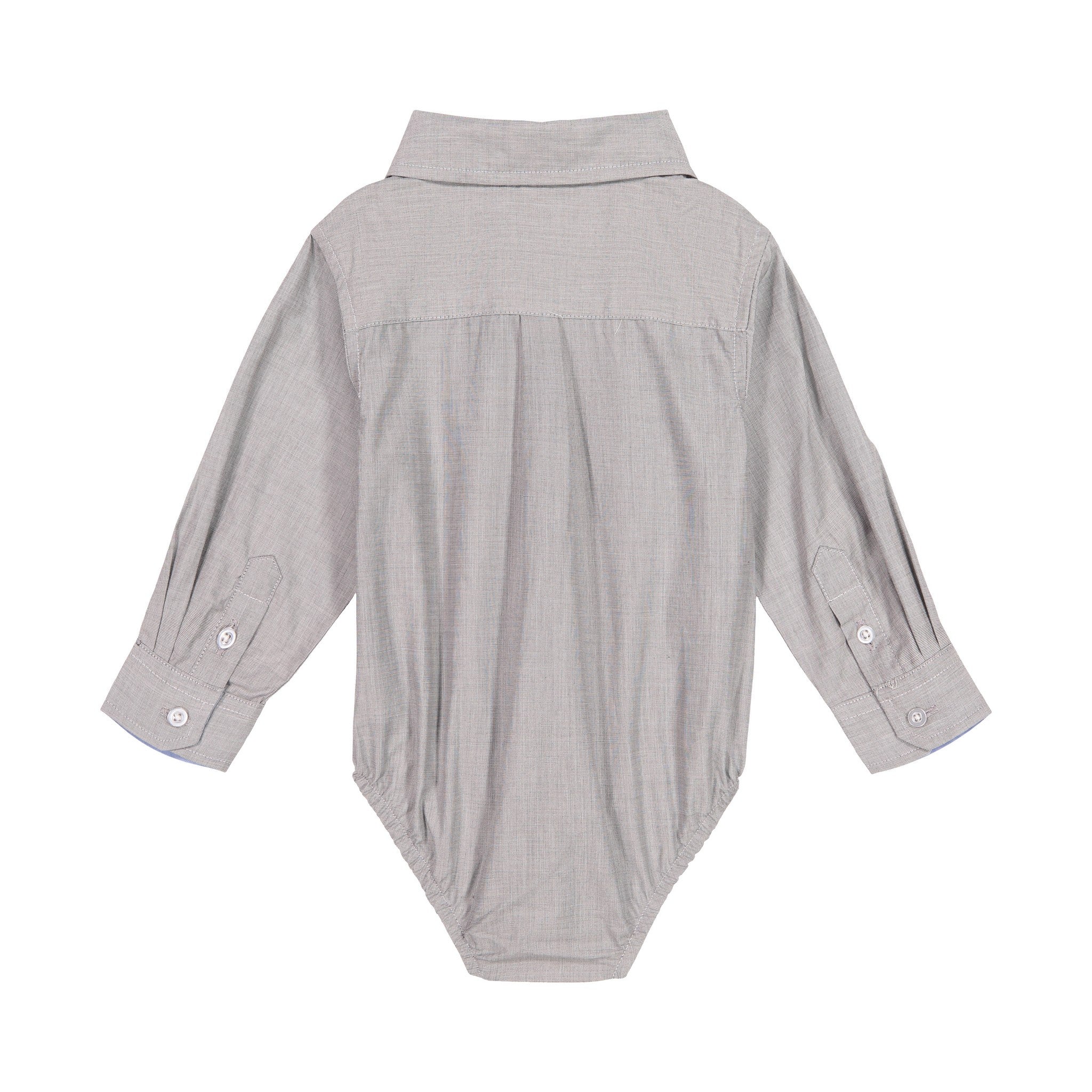Infant Boy Grey Chambray Button-down Shirtzie®