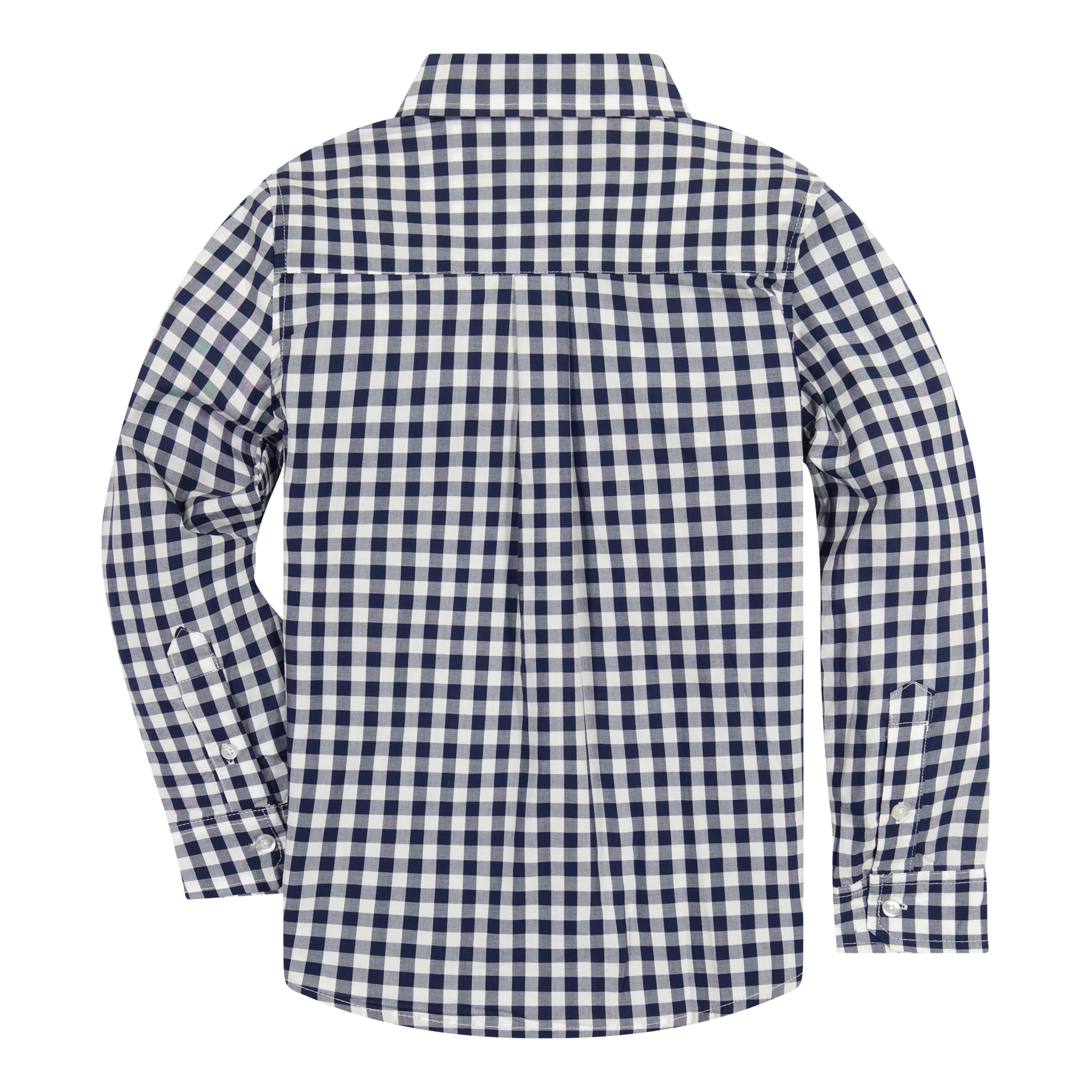 Navy Gingham Button-down