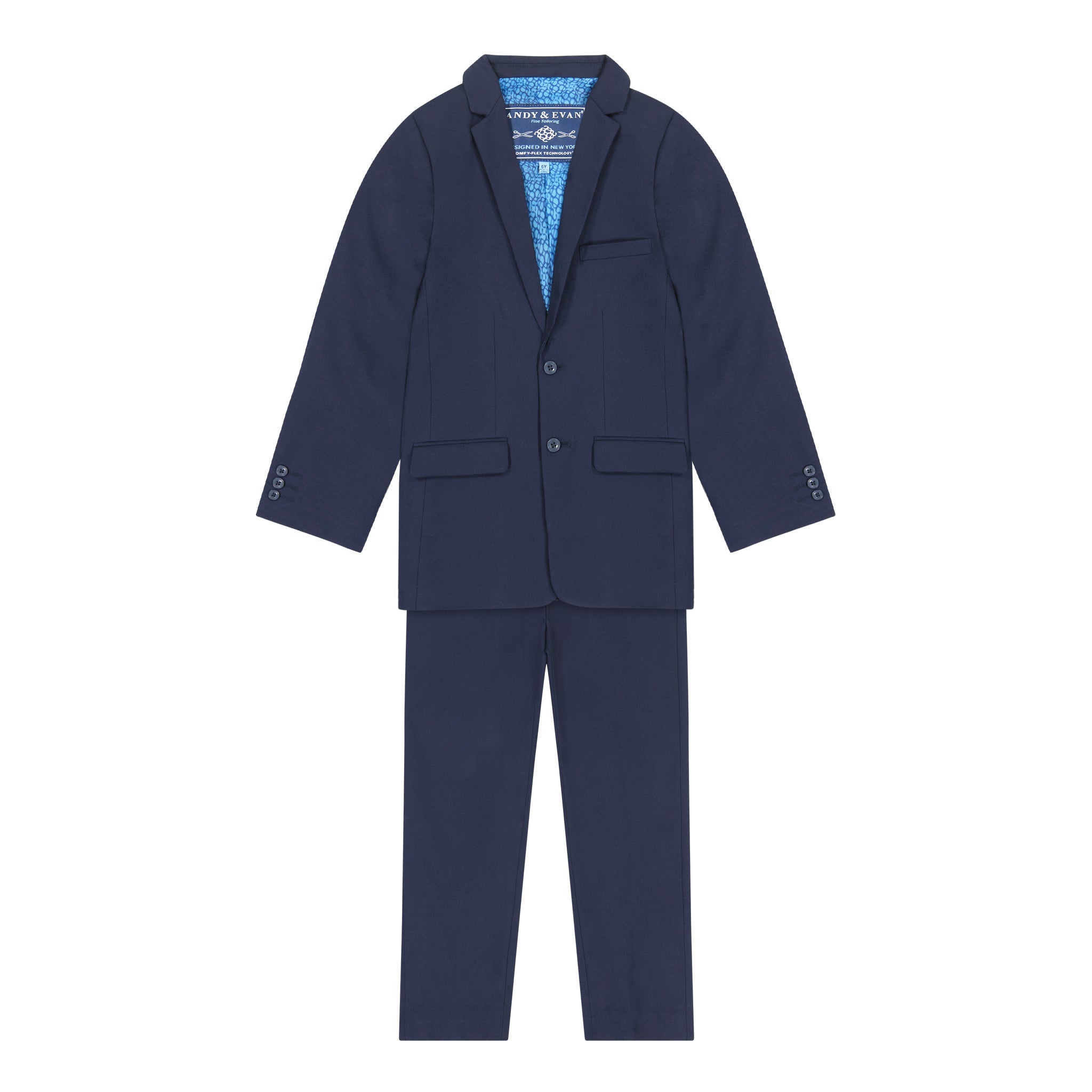 Navy Stretch Suit With Comfy-flex Technology®