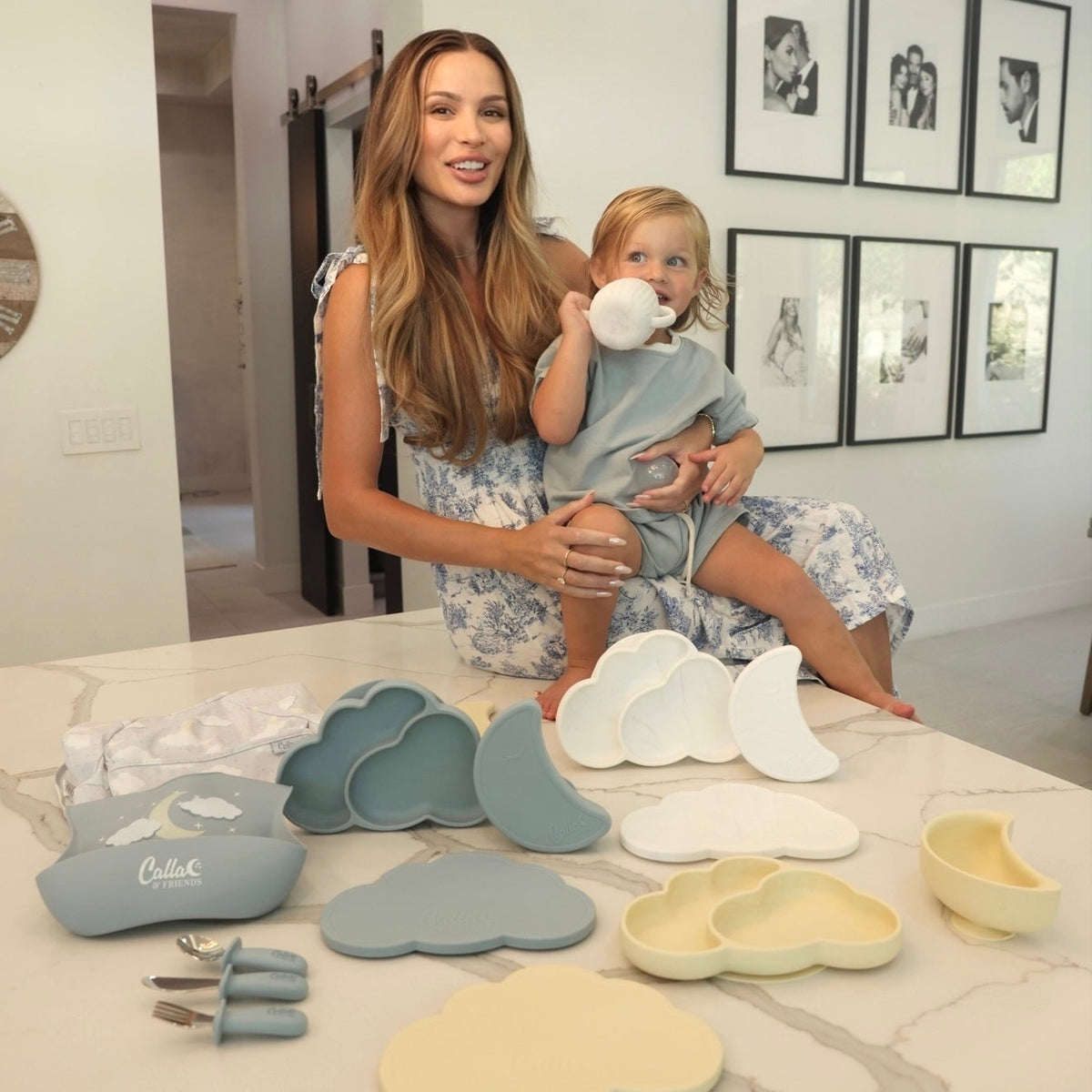 C&f X Tess Annique Souray - On Cloud 9 Moon Suction Bowl