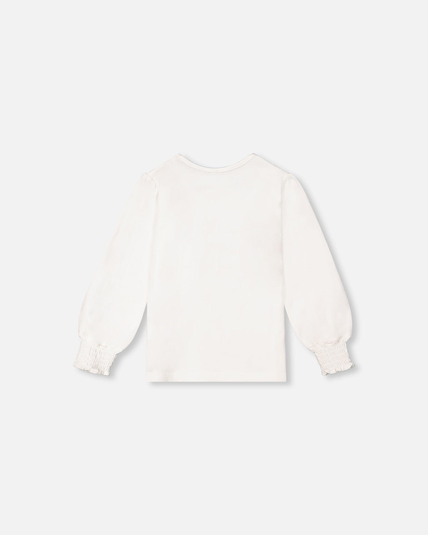 T-shirt With Long Puffy Sleeves Off White