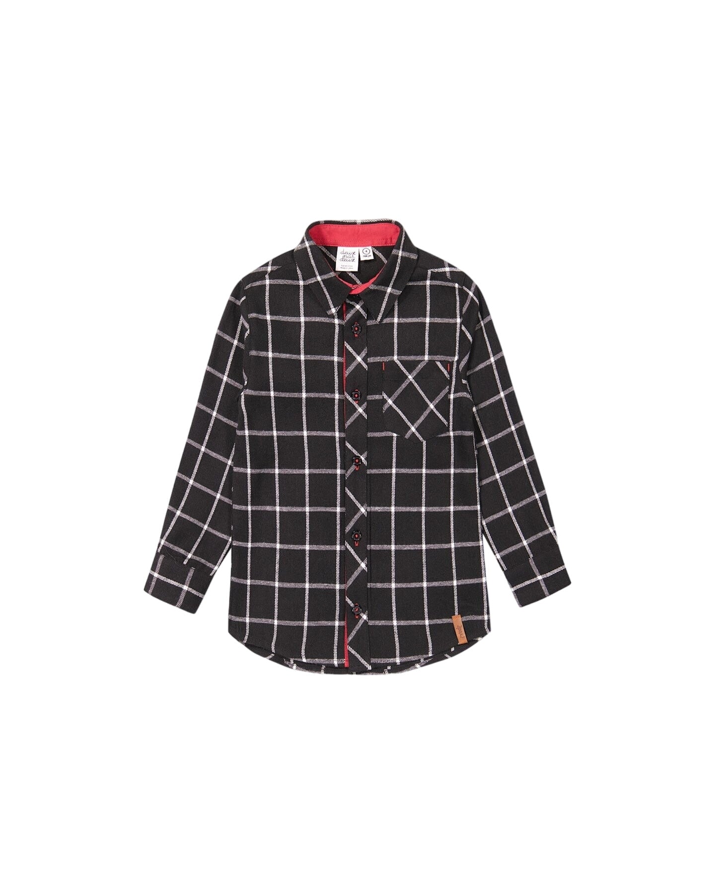 Flannel Shirt Black Plaid