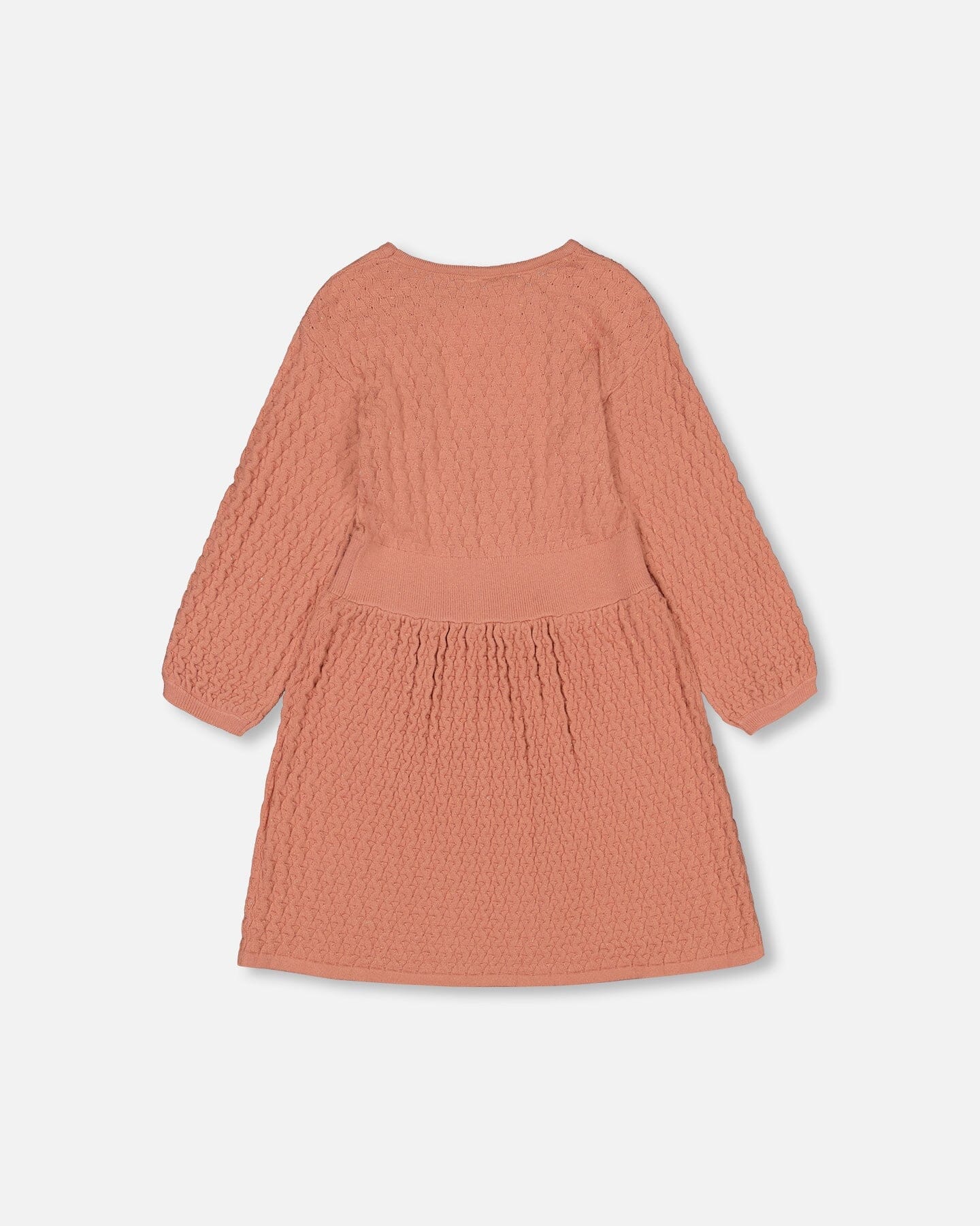 3/4 Sleeve Knitted Dress Cinnamon Pink