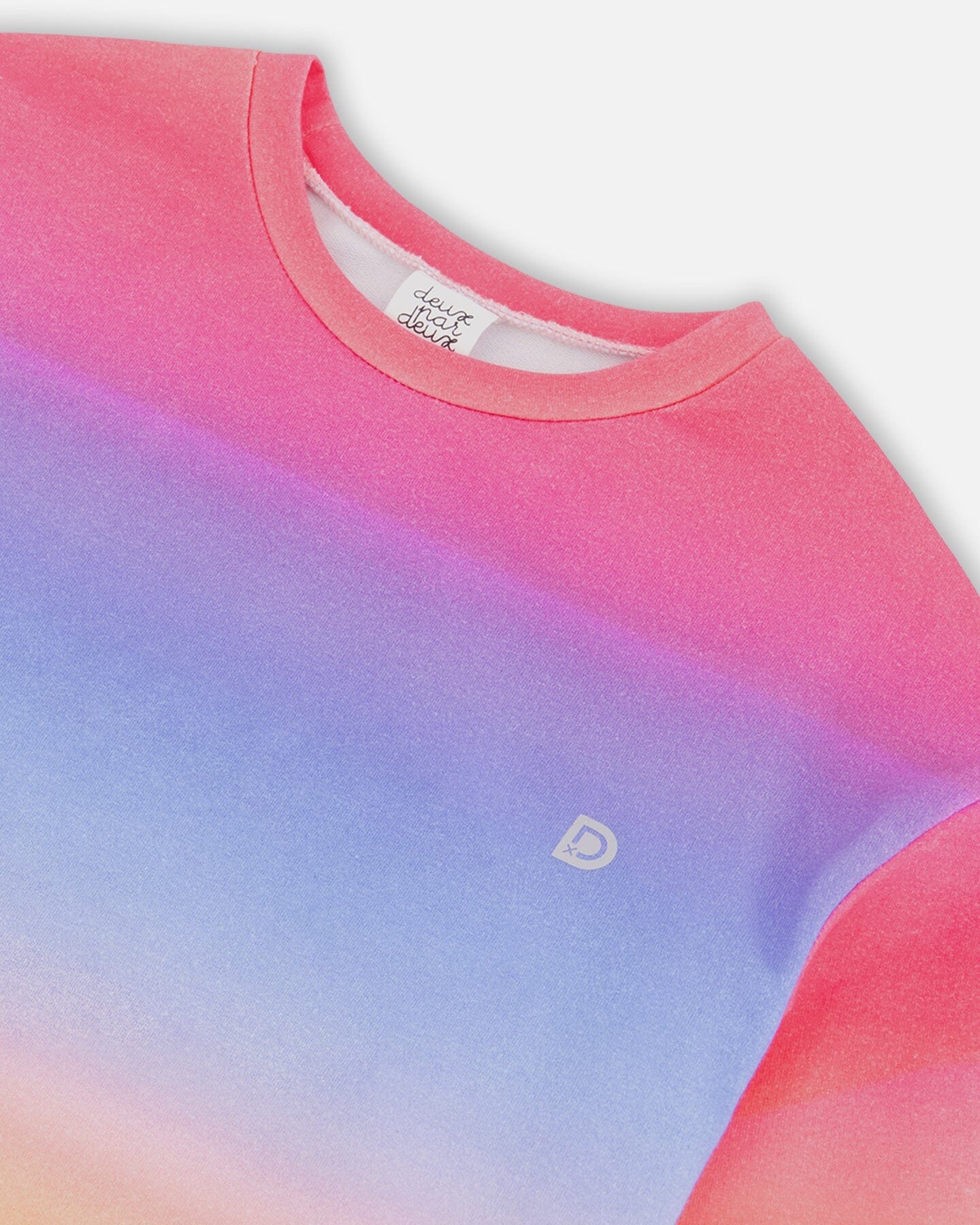 Athletic French Terry Sweatshirt Multicolor Gradient