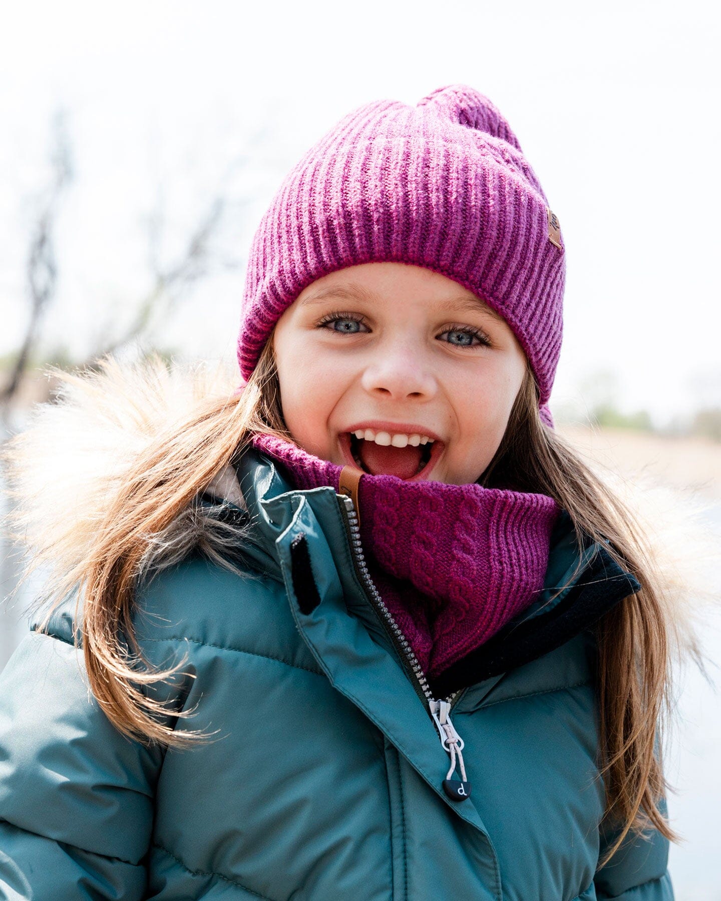 Knit Neckwarmer Burgundy