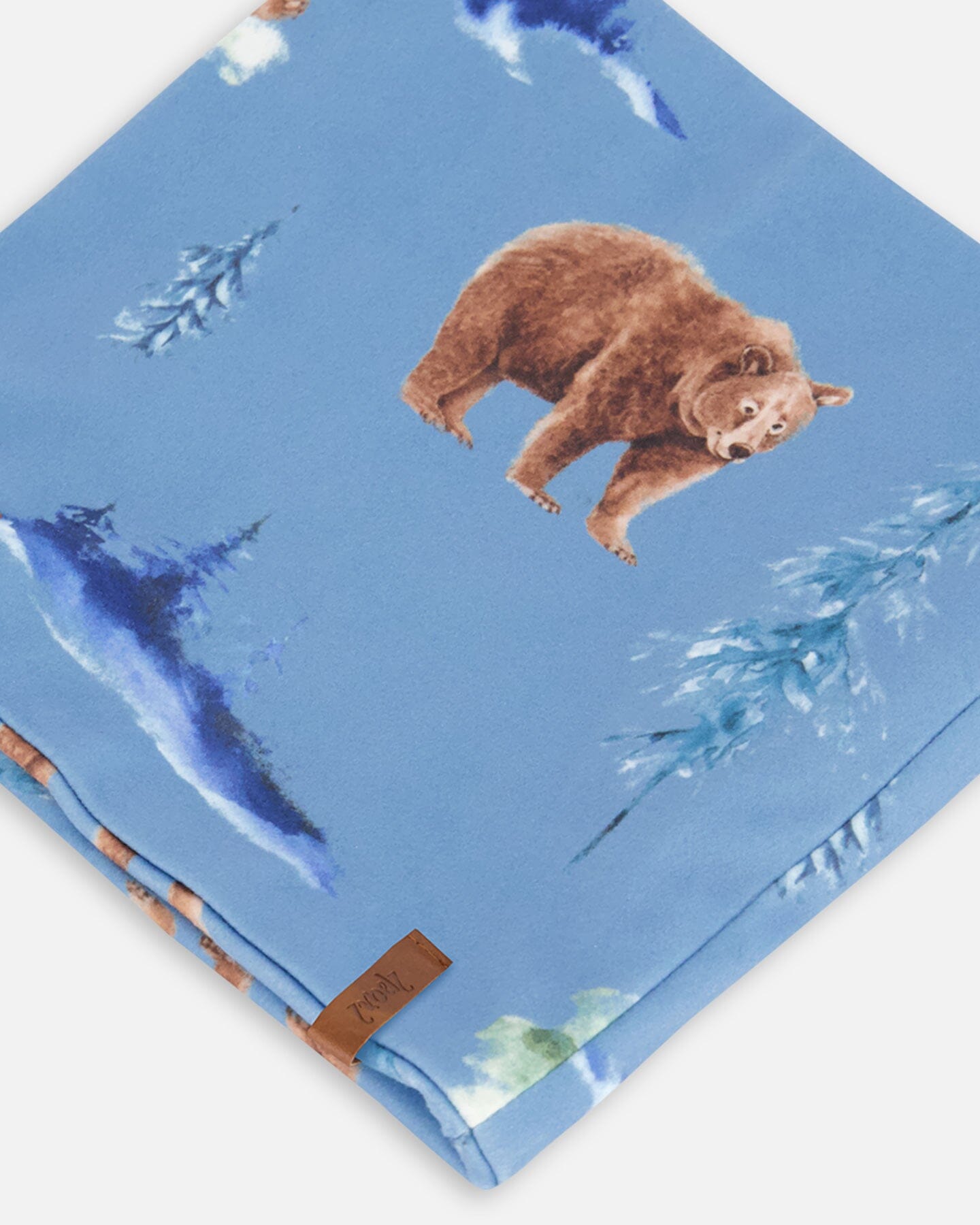 Jersey Neckwarmer Blue Polar Bear Print