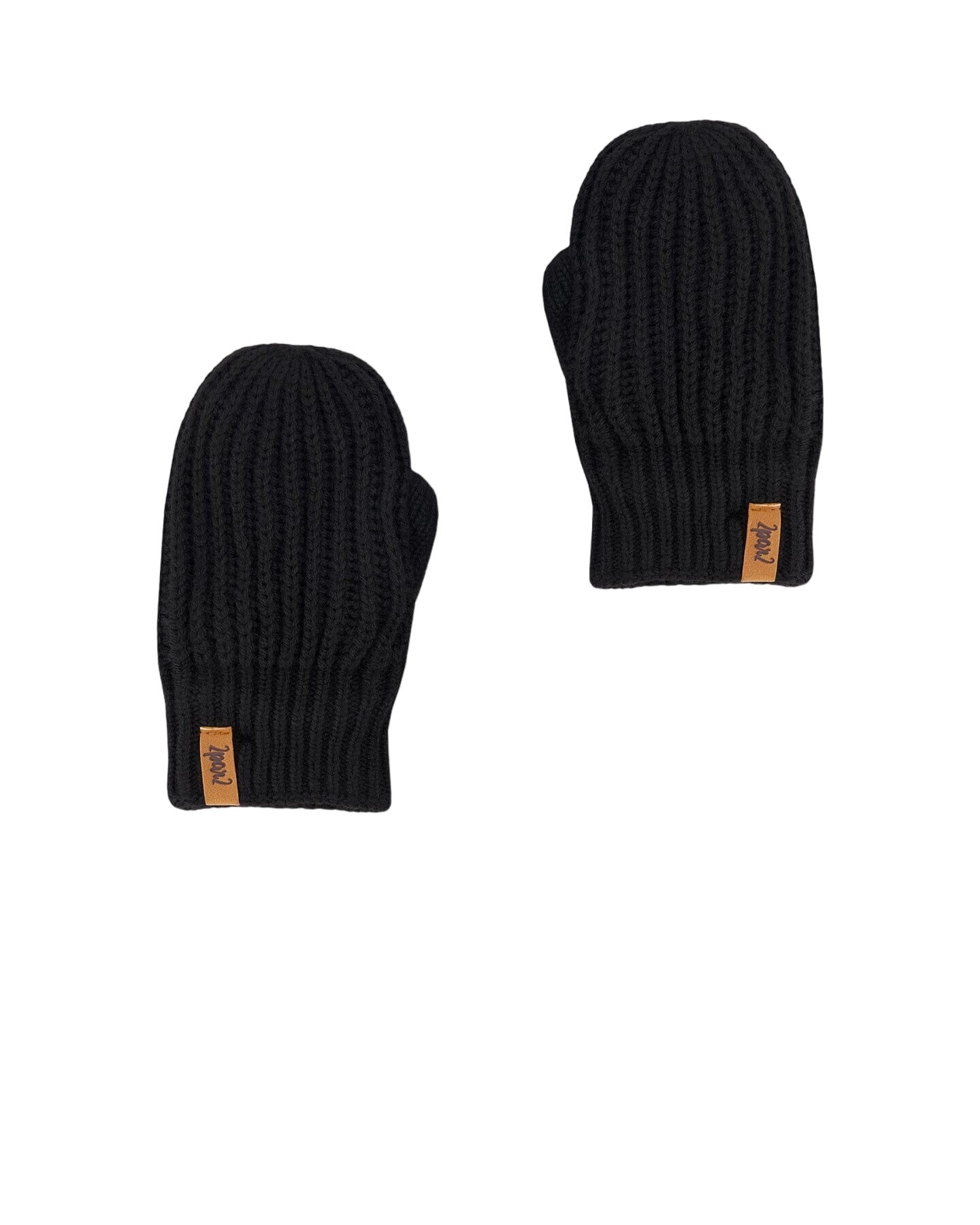 Knitted Mittens Black