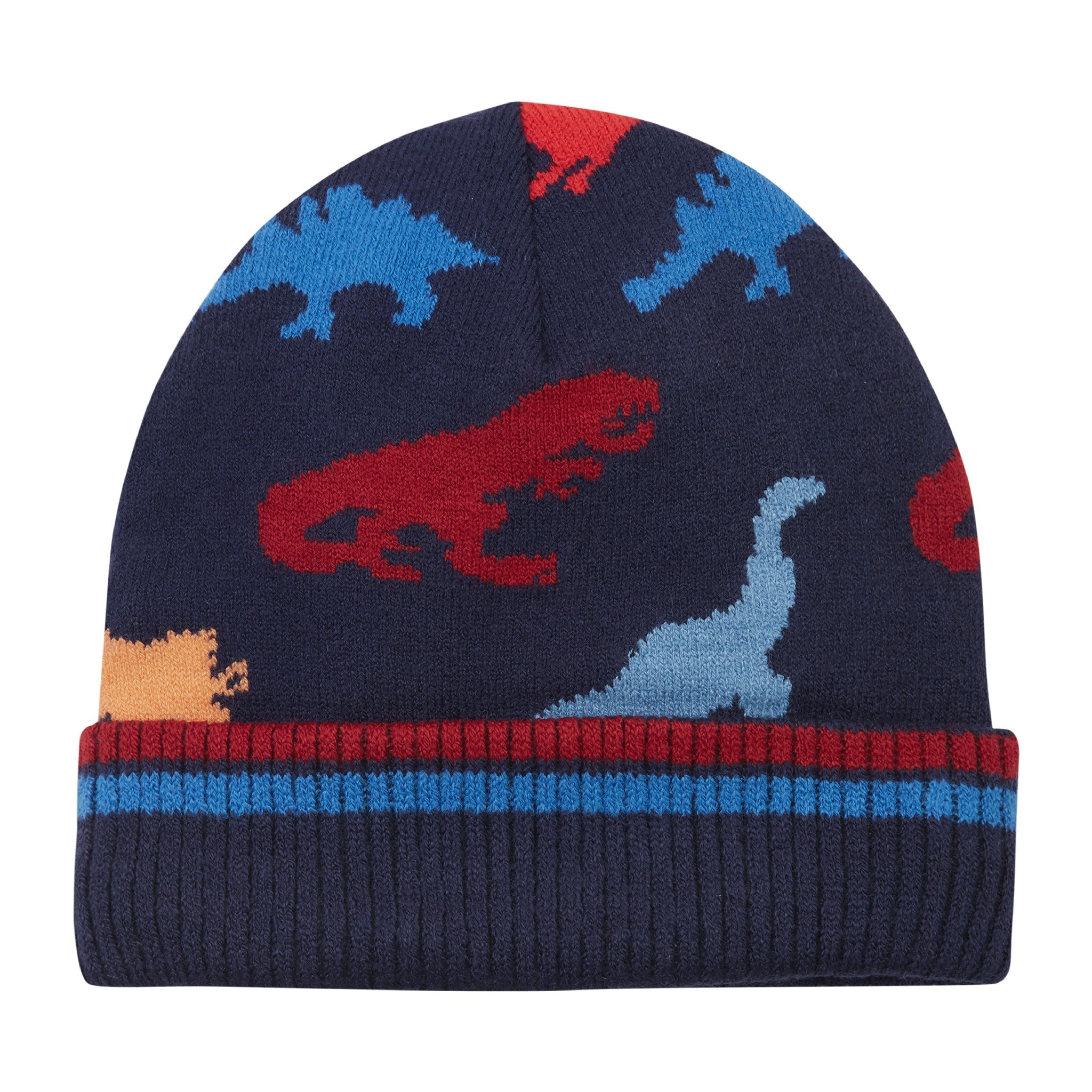 Navy Dino Hat & Gloves Set