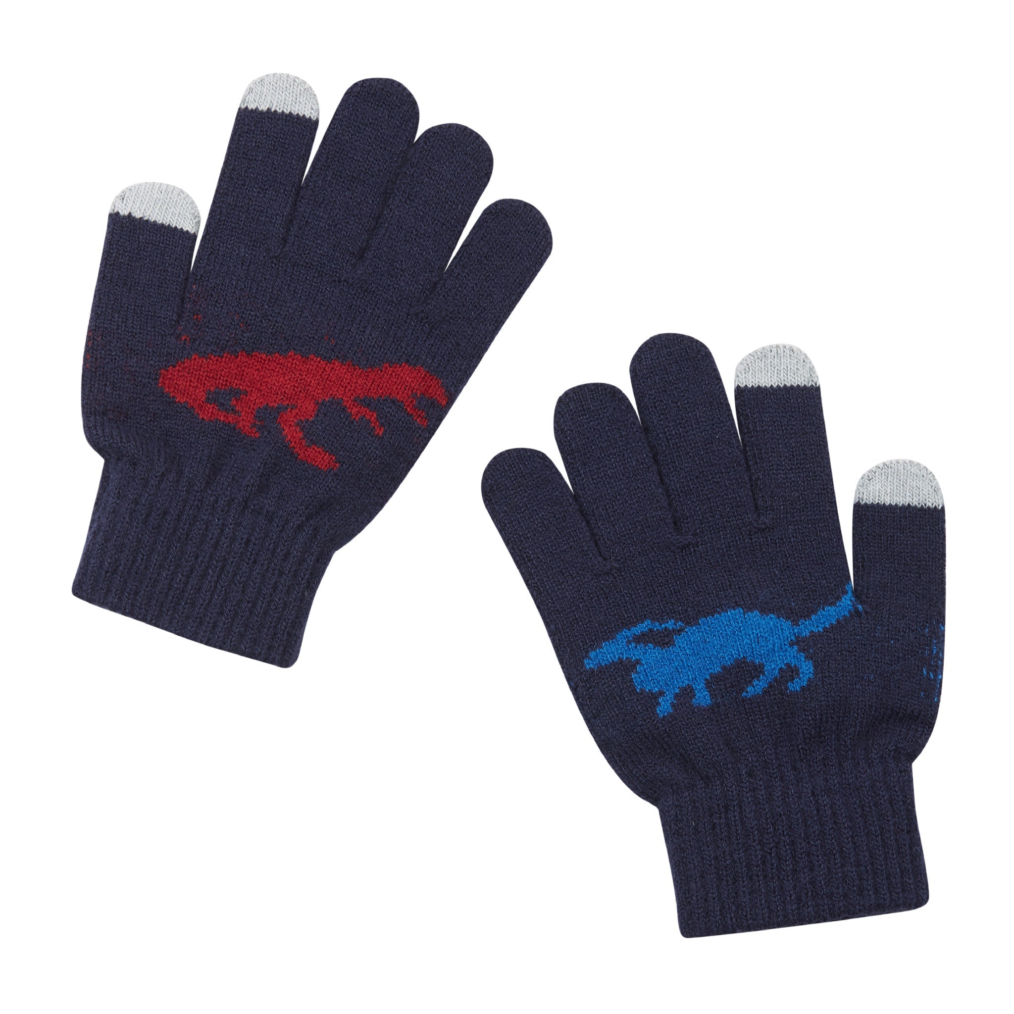 Navy Dino Hat & Gloves Set