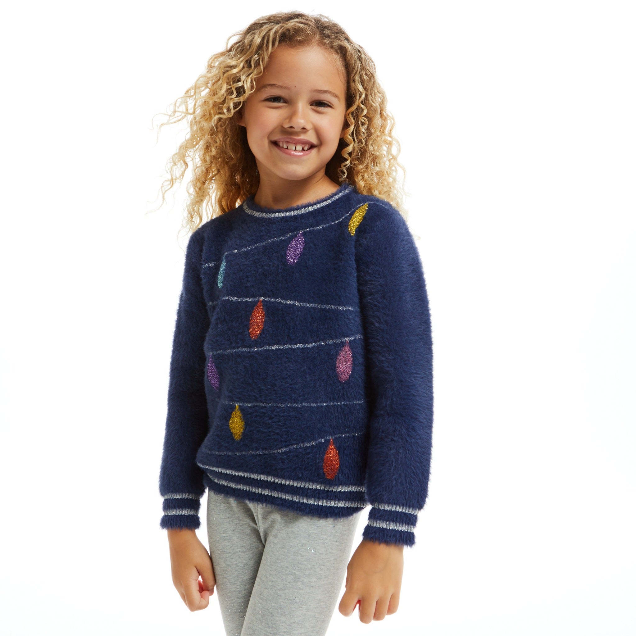 Holiday Lights Sweater & Leggings Set  | Navy