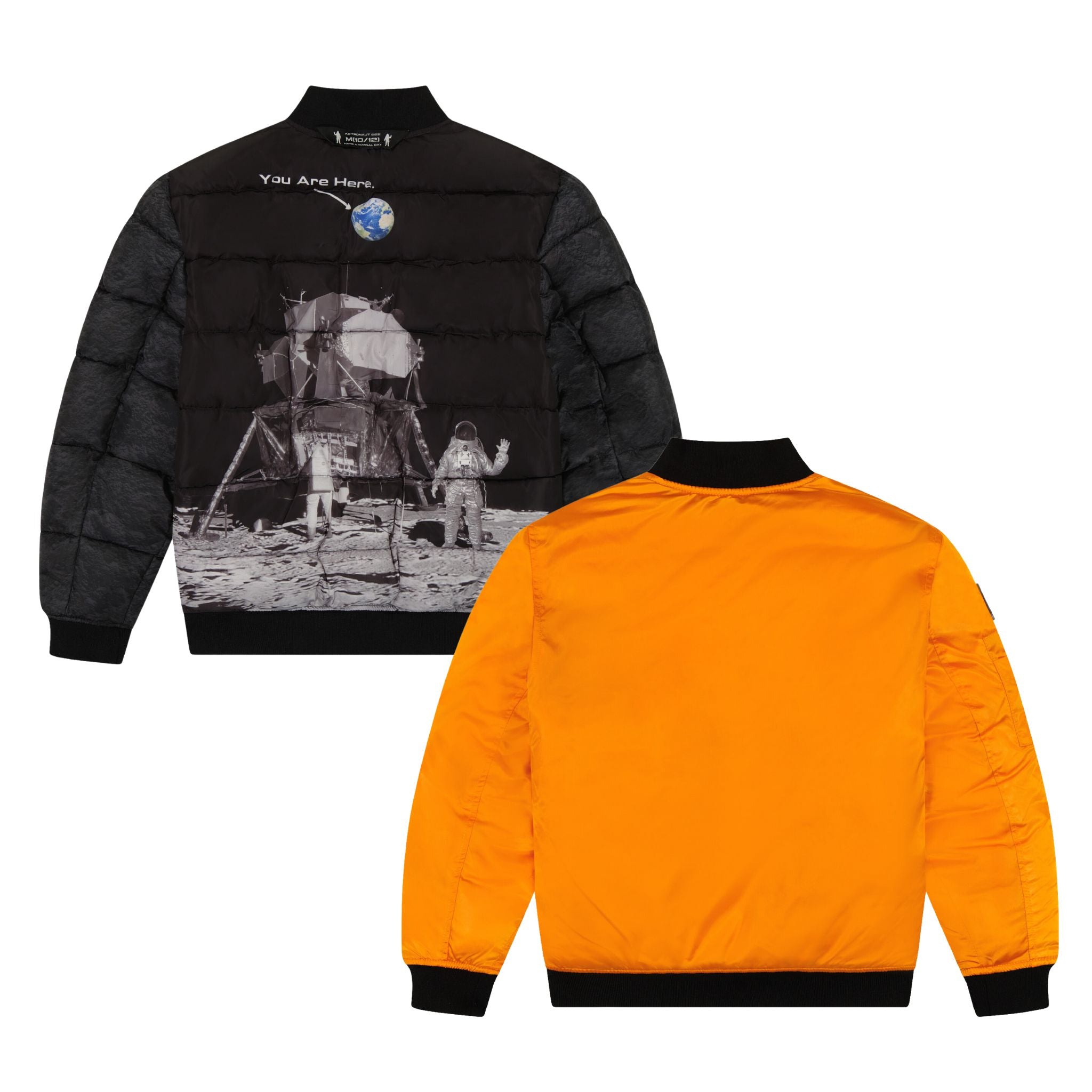 Spaceone X Andy & Evan® | Reversible Bomber Jacket | Orion Orange