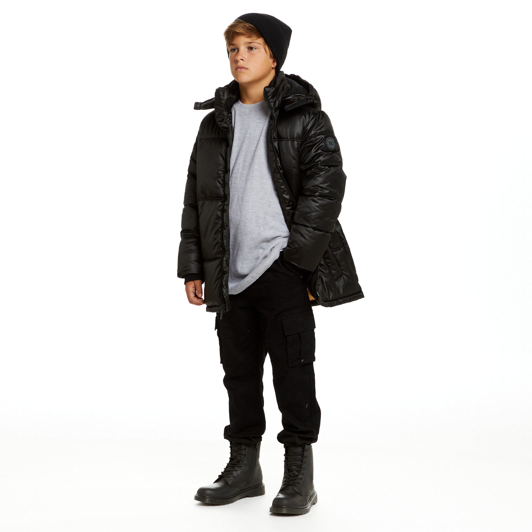 Spaceone X Andy & Evan® | Galactic Puffer Jacket | Deep Space Black