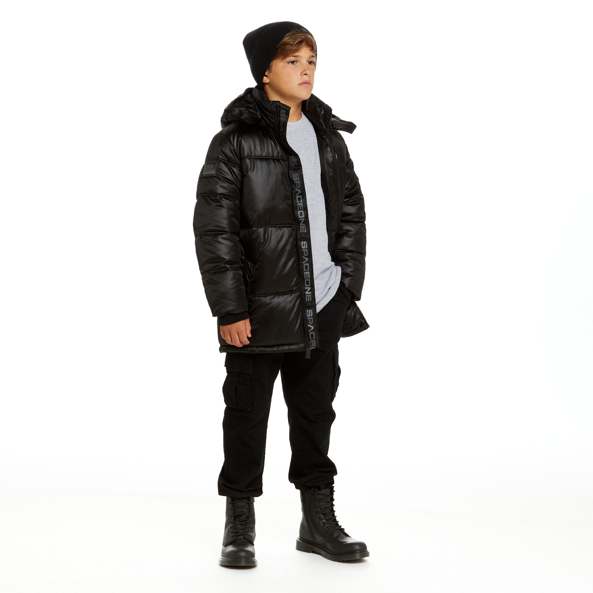 Spaceone X Andy & Evan® | Galactic Puffer Jacket | Deep Space Black