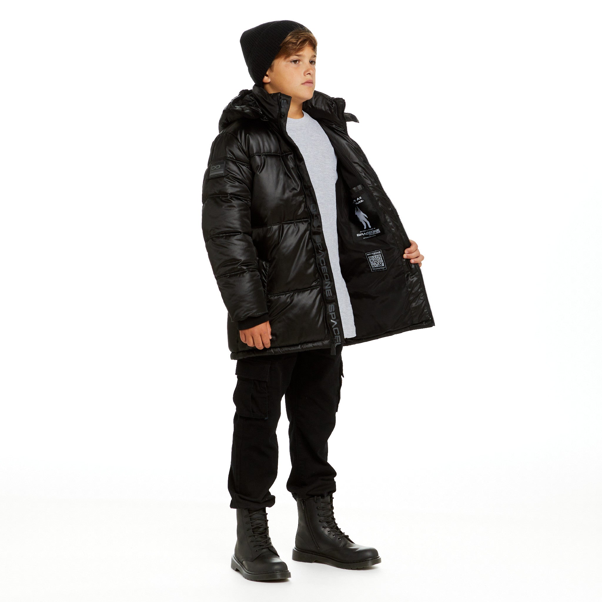 Spaceone X Andy & Evan® | Galactic Puffer Jacket | Deep Space Black