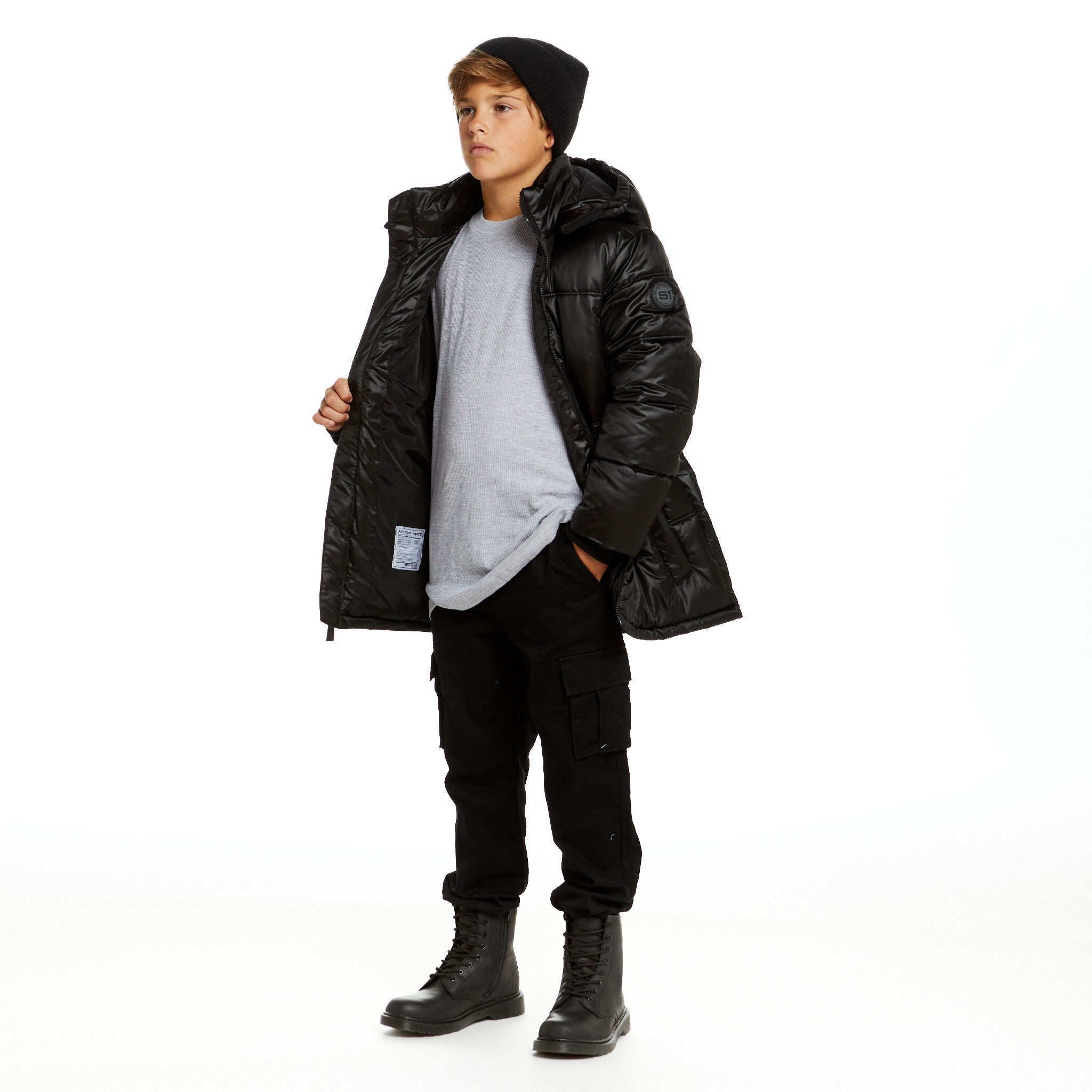 Spaceone X Andy & Evan® | Galactic Puffer Jacket | Deep Space Black