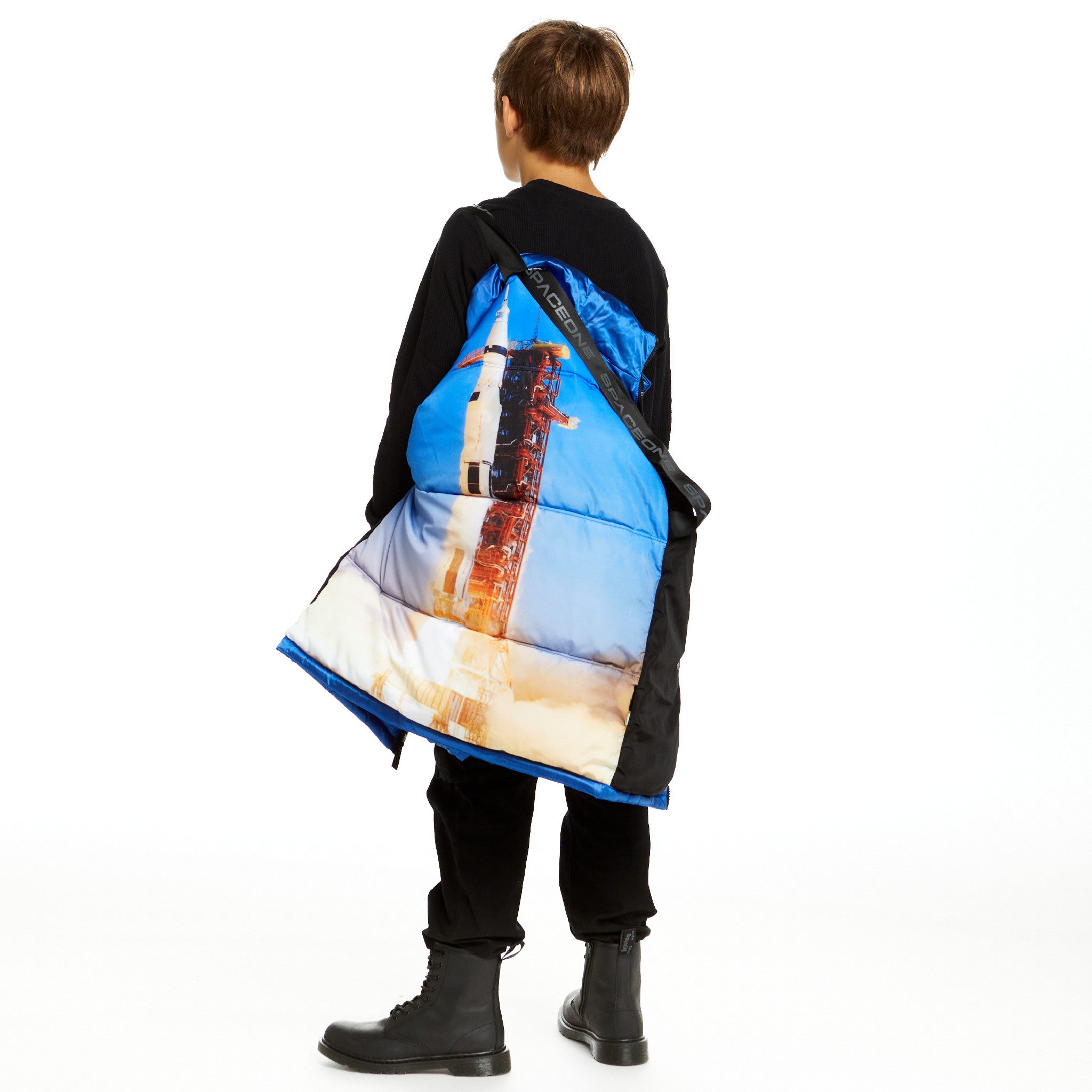 Spaceone X Andy & Evan® | Galactic Puffer Jacket | Astronaut Blue