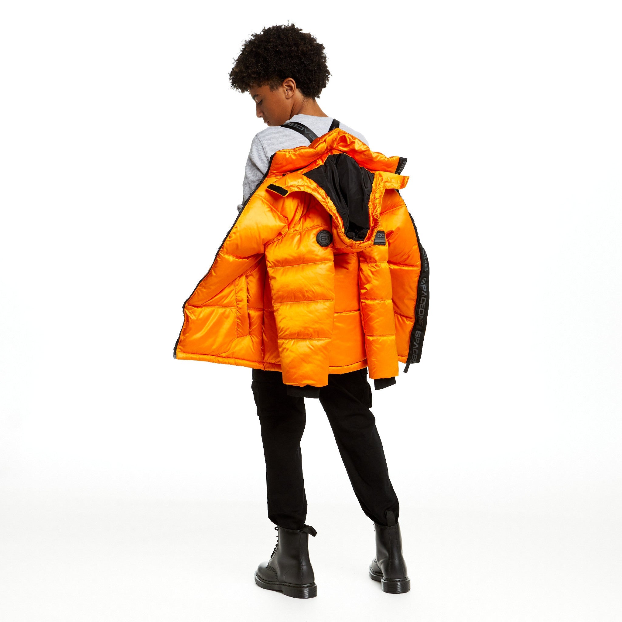 Spaceone X Andy & Evan® | Galactic Puffer Jacket | Orion Orange