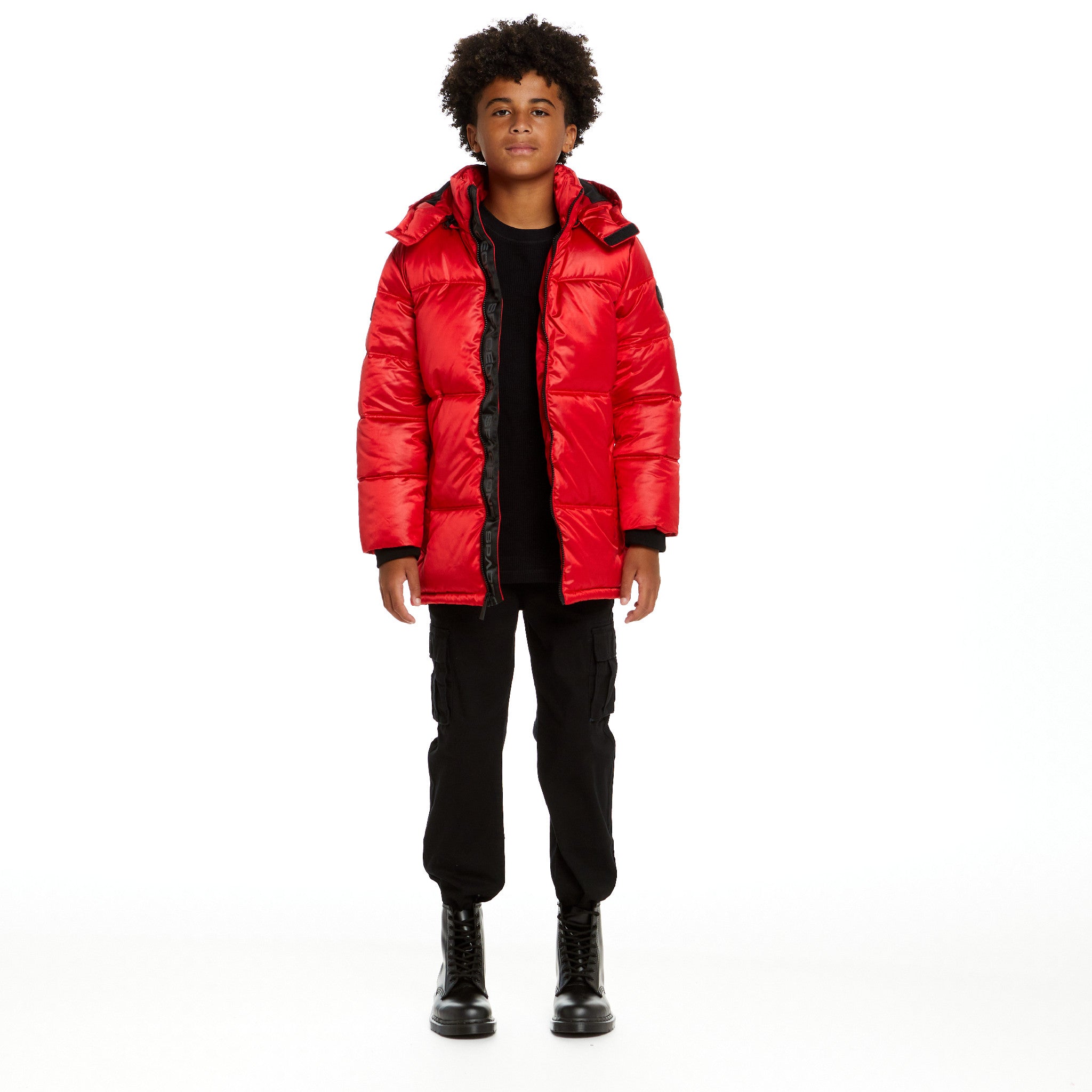 Spaceone X Andy & Evan® | Galactic Puffer Jacket | Mars Red