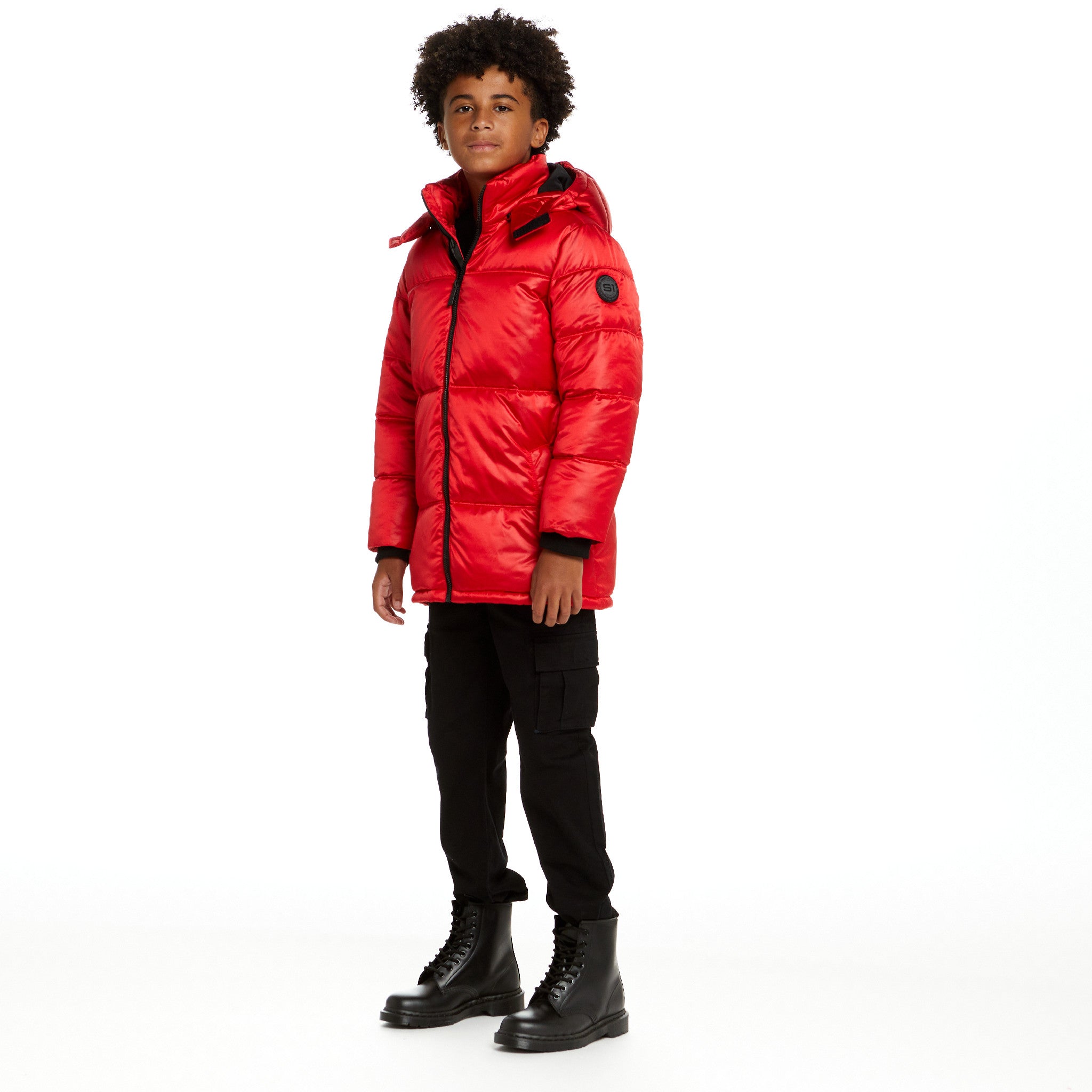 Spaceone X Andy & Evan® | Galactic Puffer Jacket | Mars Red