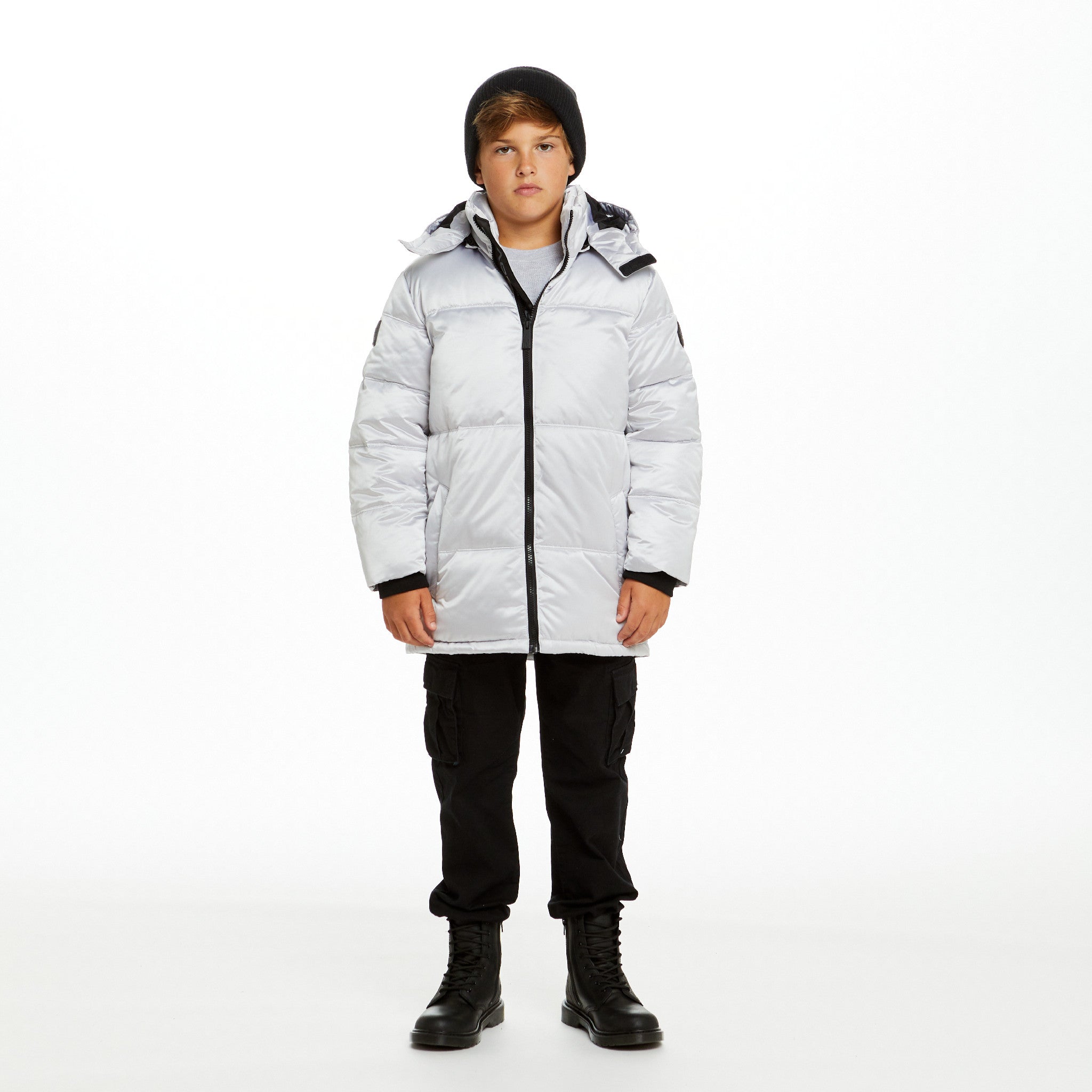 Spaceone X Andy & Evan®| Galactic Puffer Jacket | Galaxy White