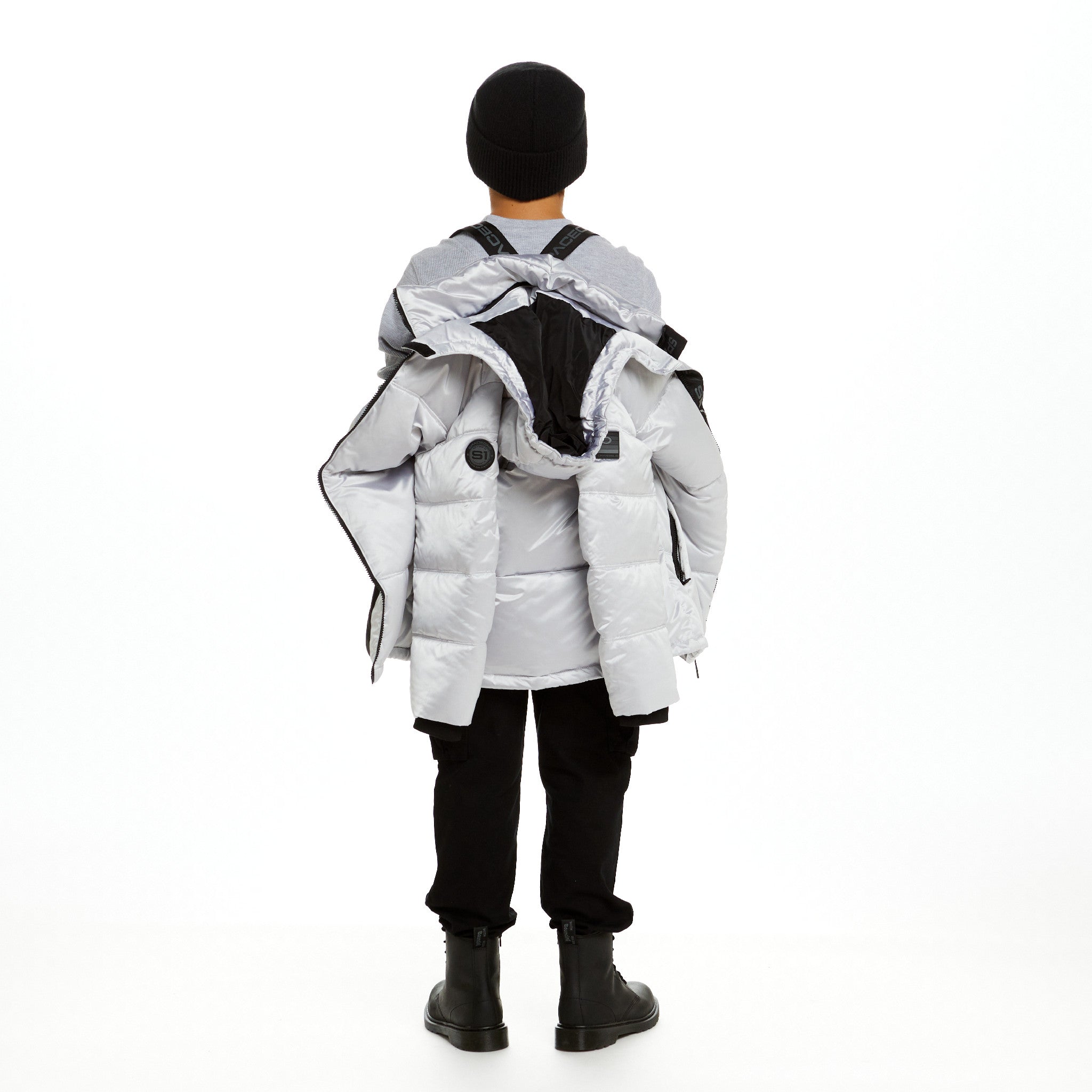 Spaceone X Andy & Evan®| Galactic Puffer Jacket | Galaxy White