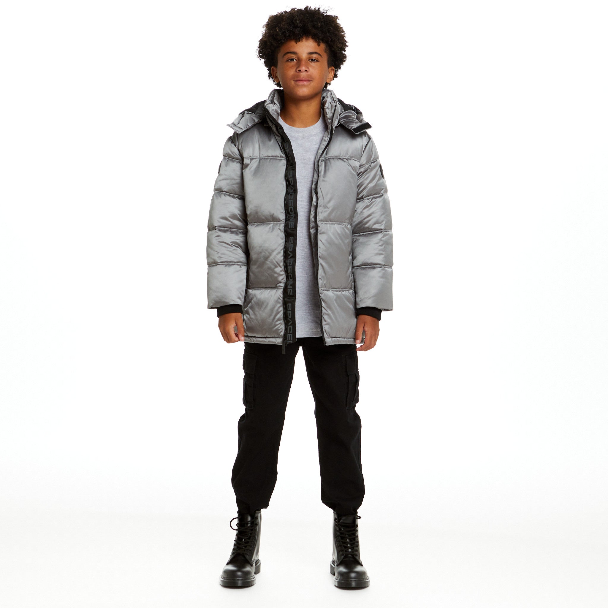 Spaceone X Andy & Evan® | Galactic Puffer Jacket | Moon Grey