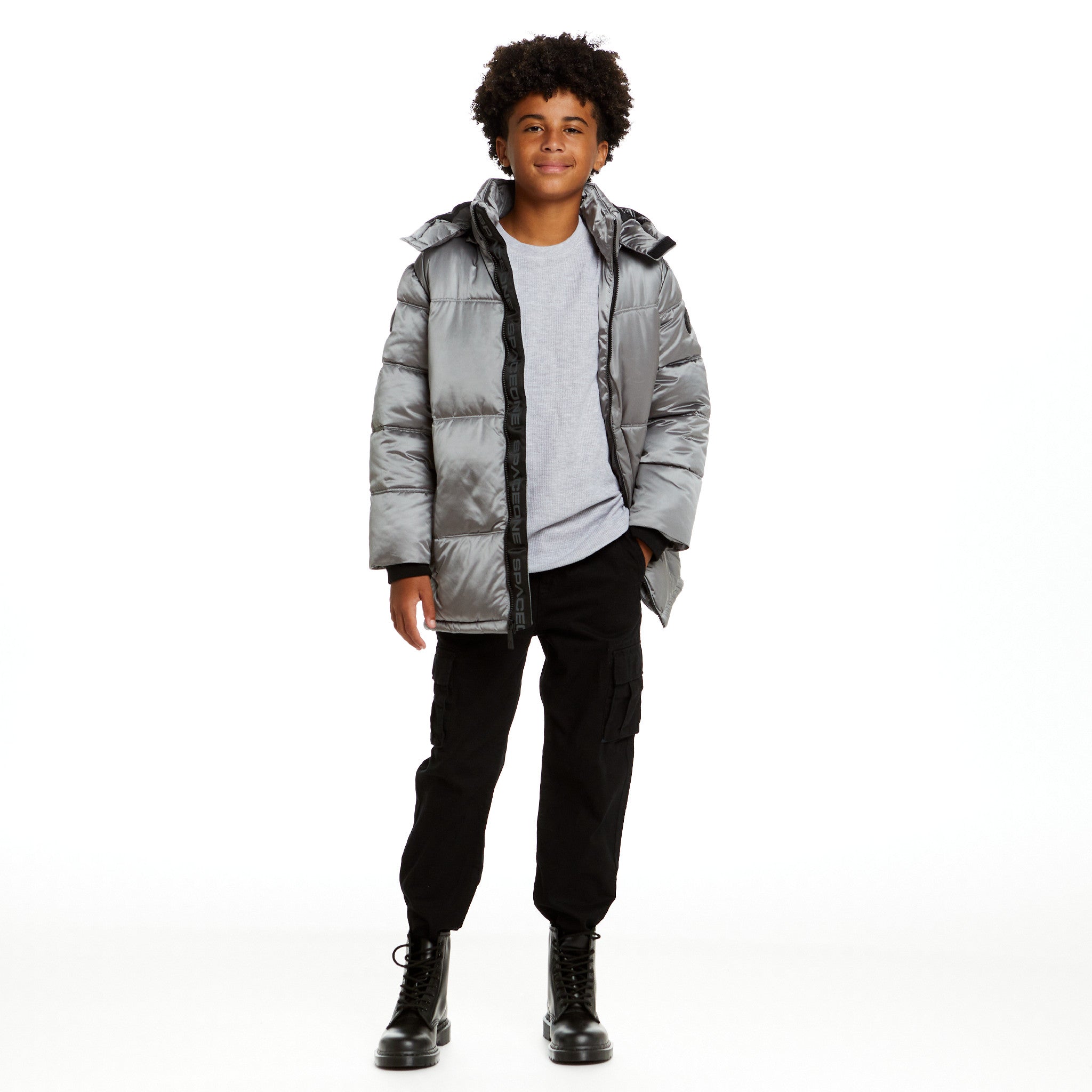 Spaceone X Andy & Evan® | Galactic Puffer Jacket | Moon Grey