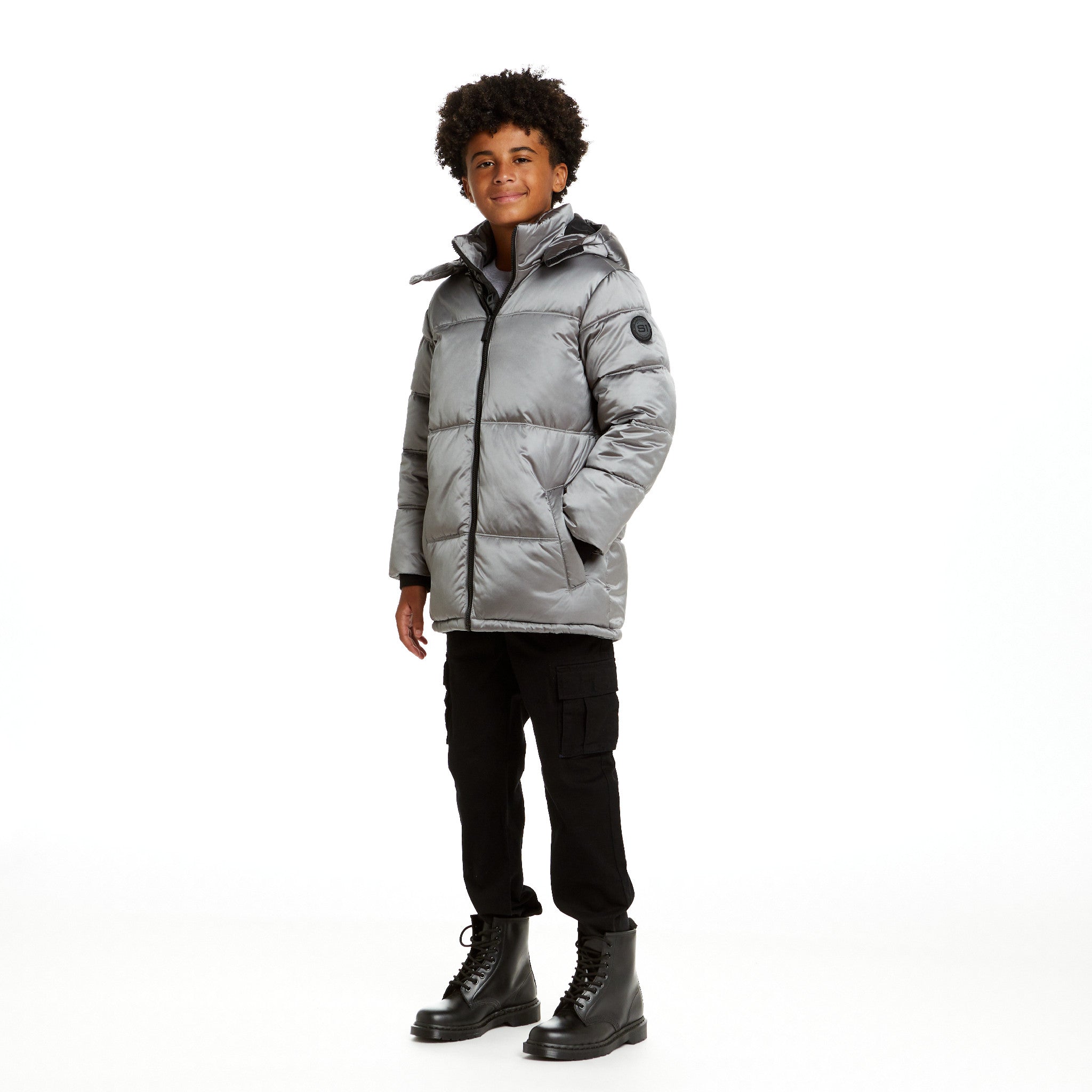 Spaceone X Andy & Evan® | Galactic Puffer Jacket | Moon Grey