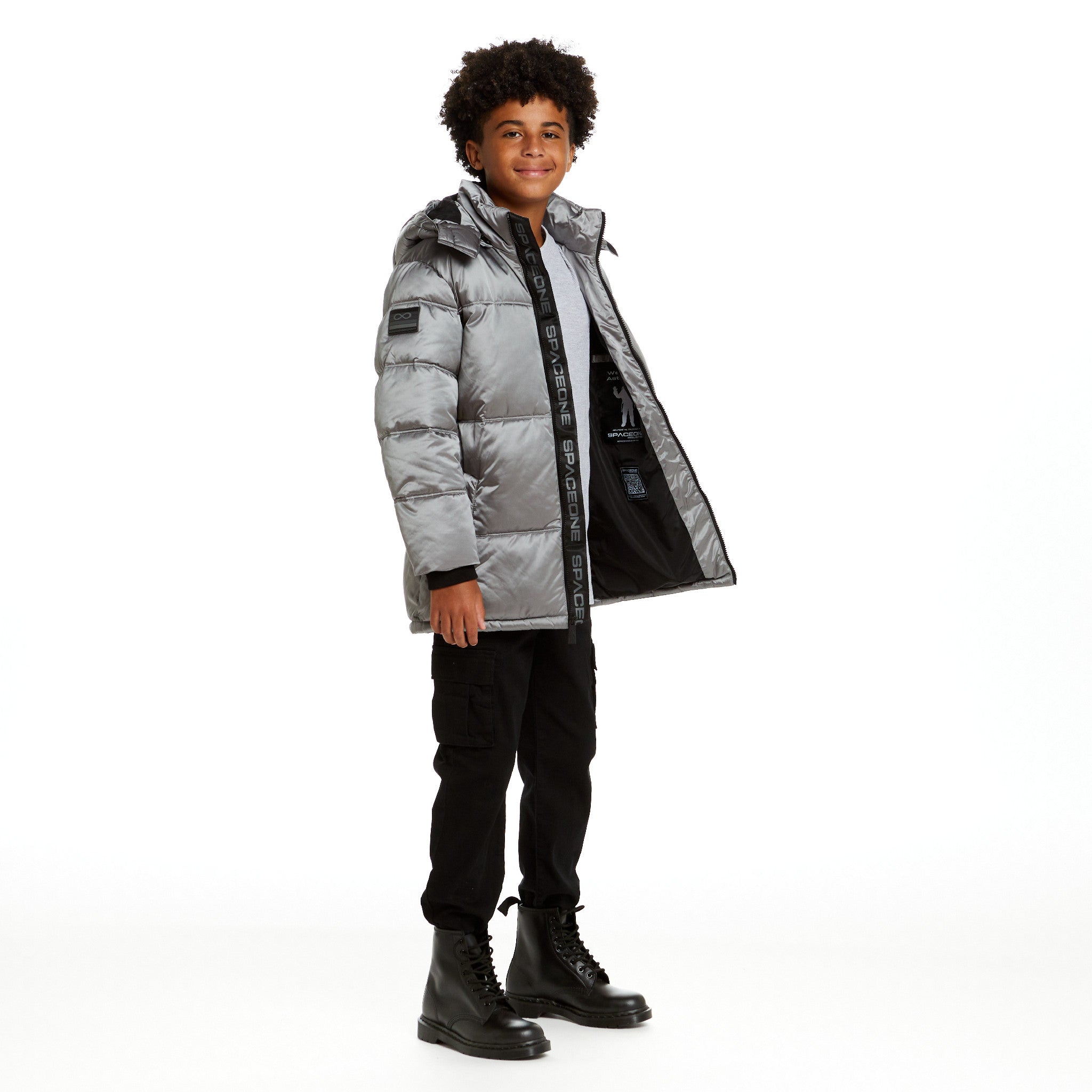 Spaceone X Andy & Evan® | Galactic Puffer Jacket | Moon Grey