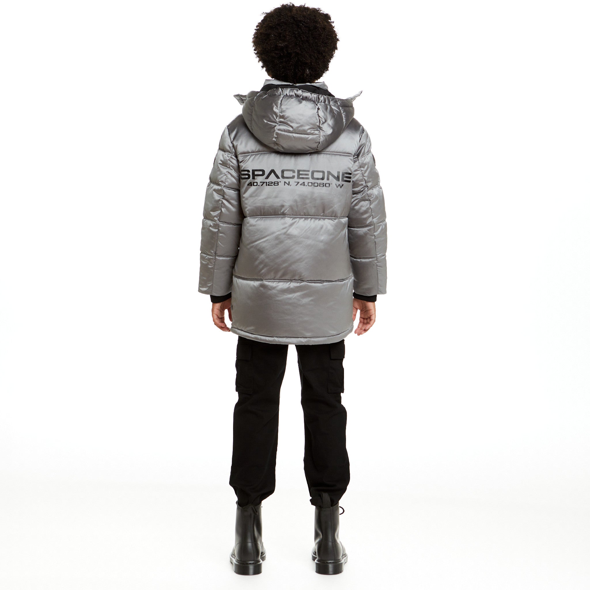 Spaceone X Andy & Evan® | Galactic Puffer Jacket | Moon Grey