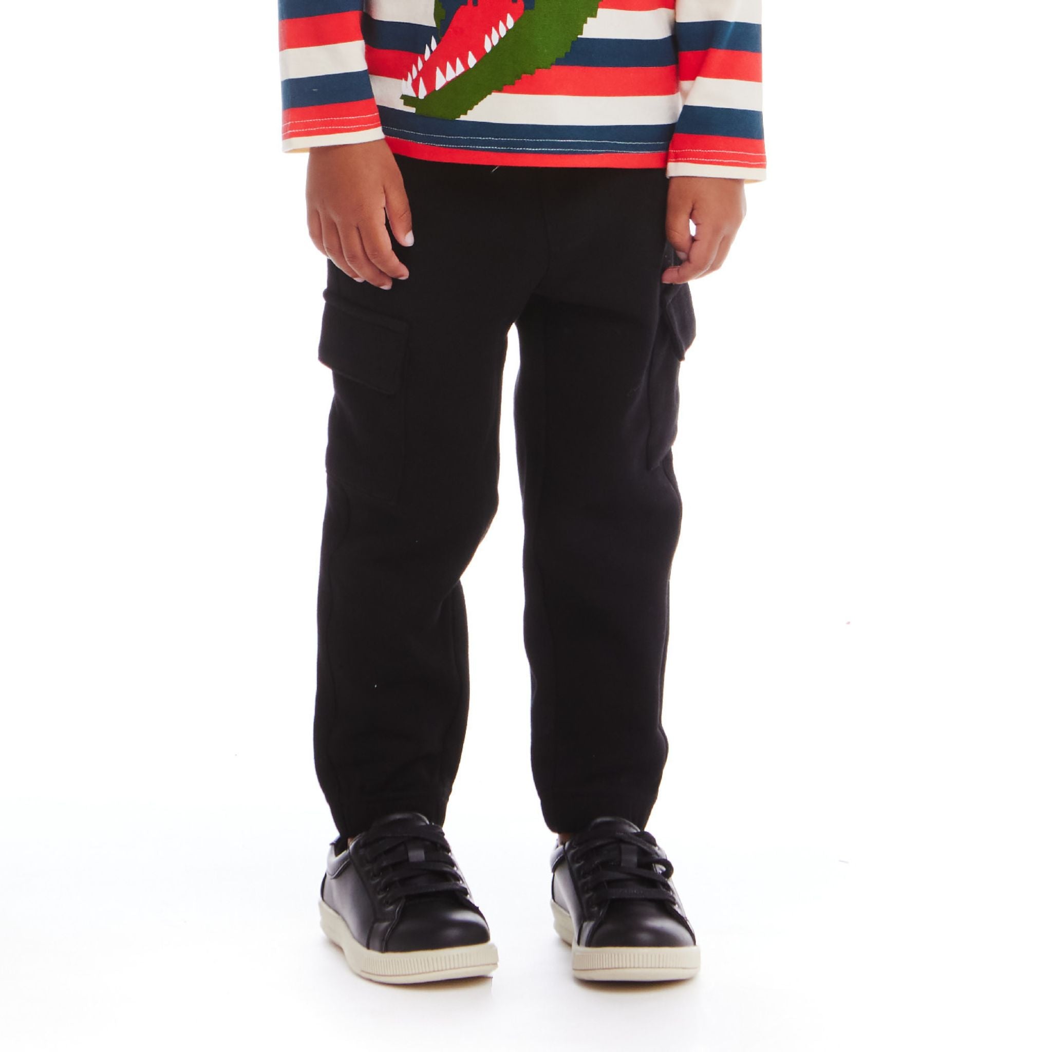 Kids Pique Jogger | Black