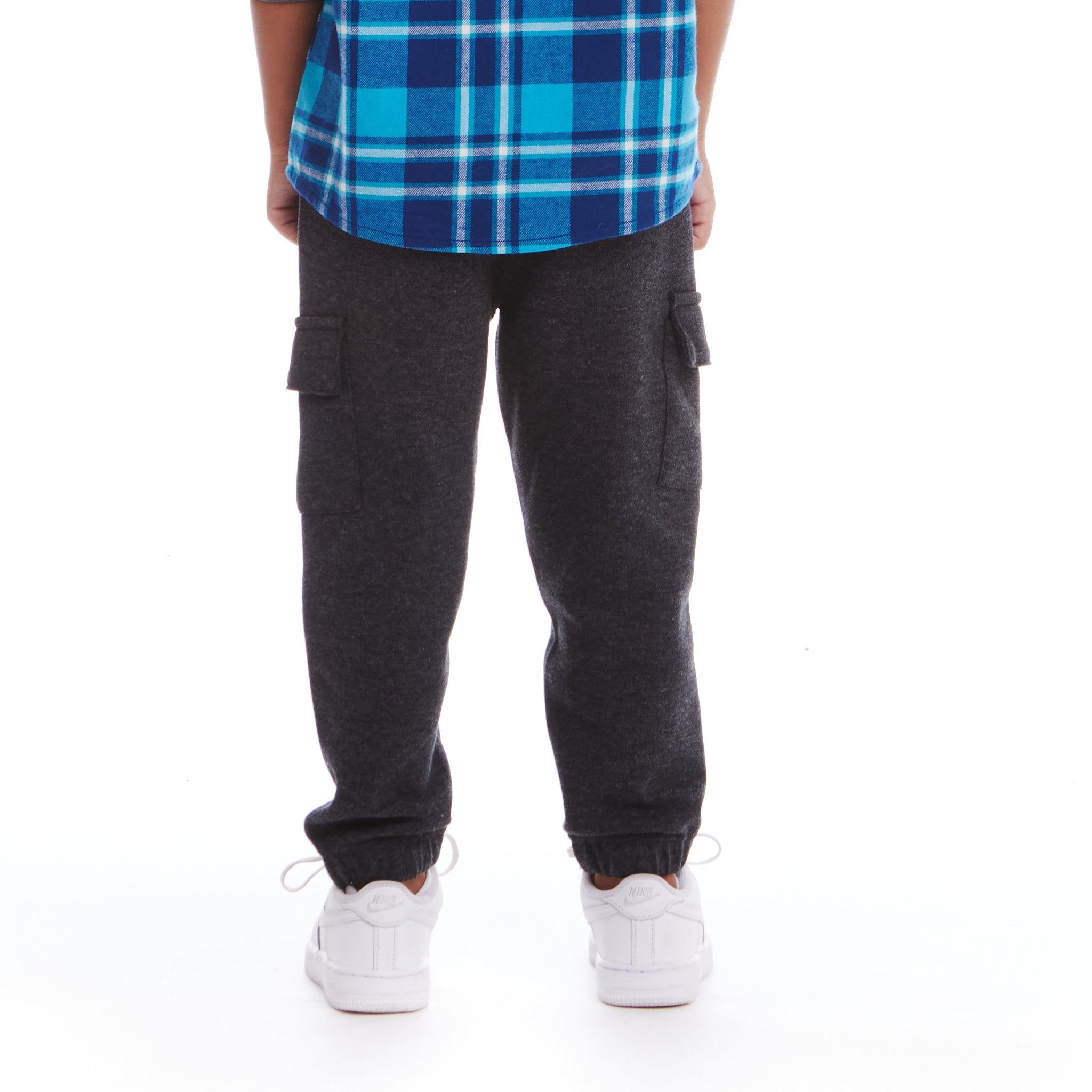 Kids Pique Jogger | Charcoal