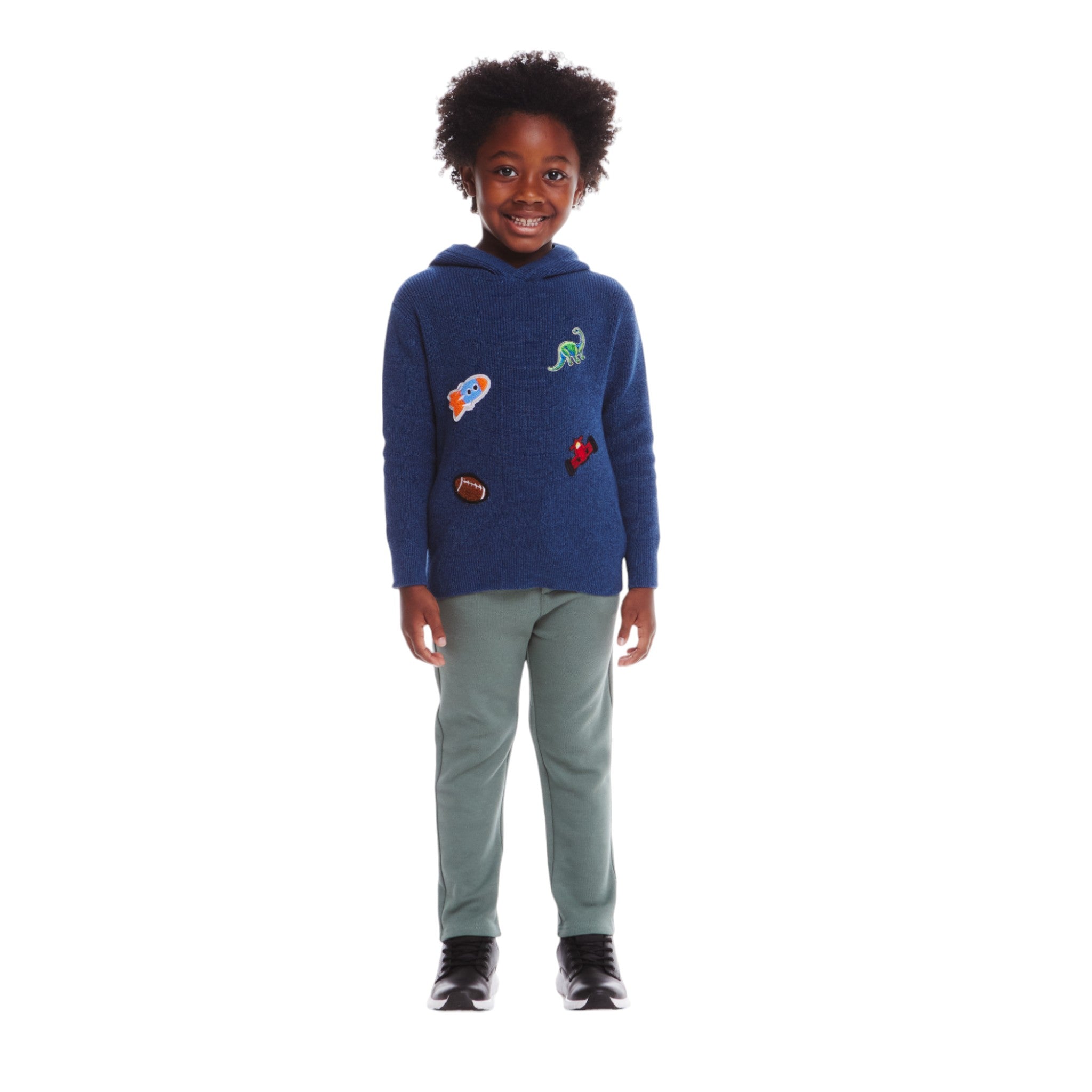 Kids Pique Pant | Green