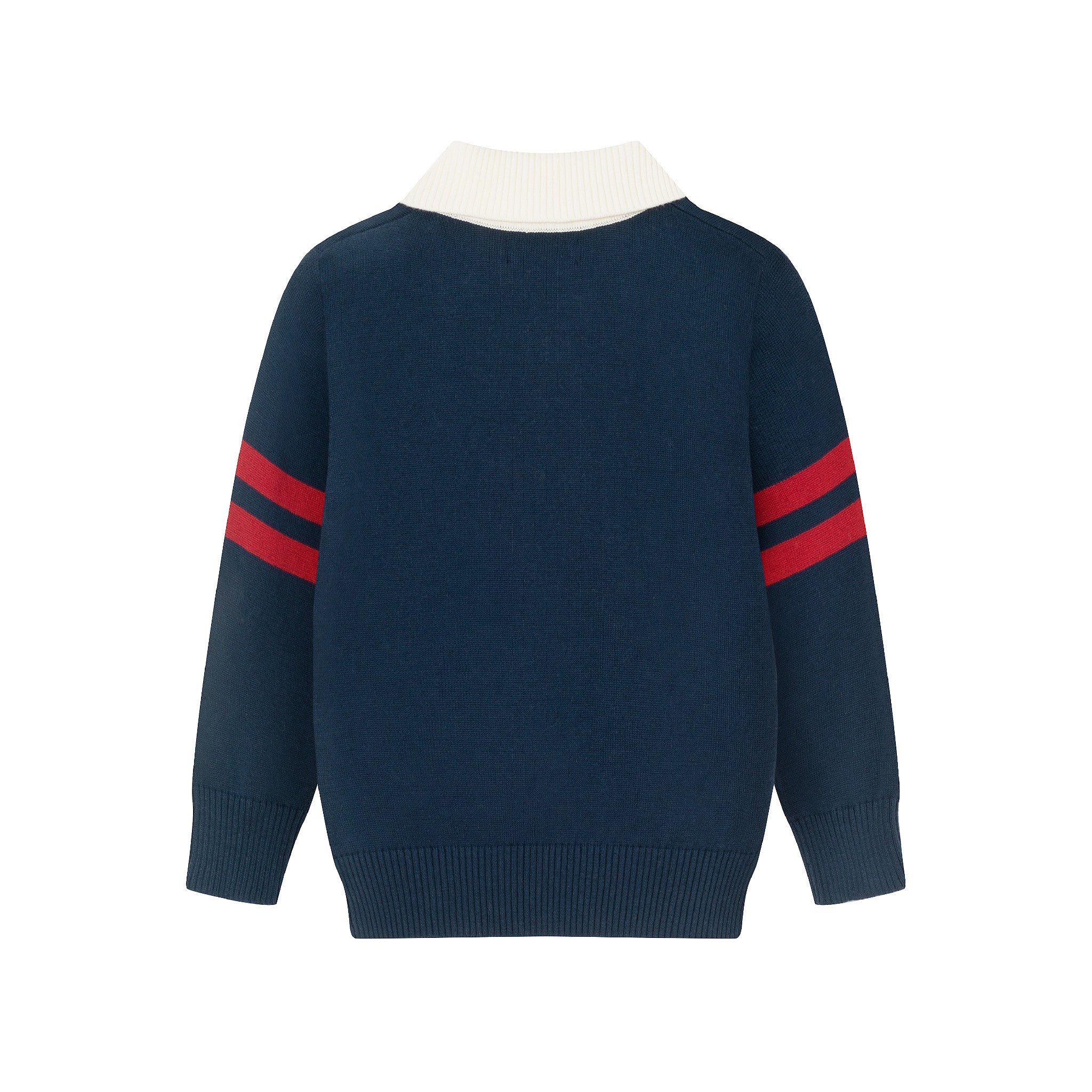 Kids Collared Sweater | Navy