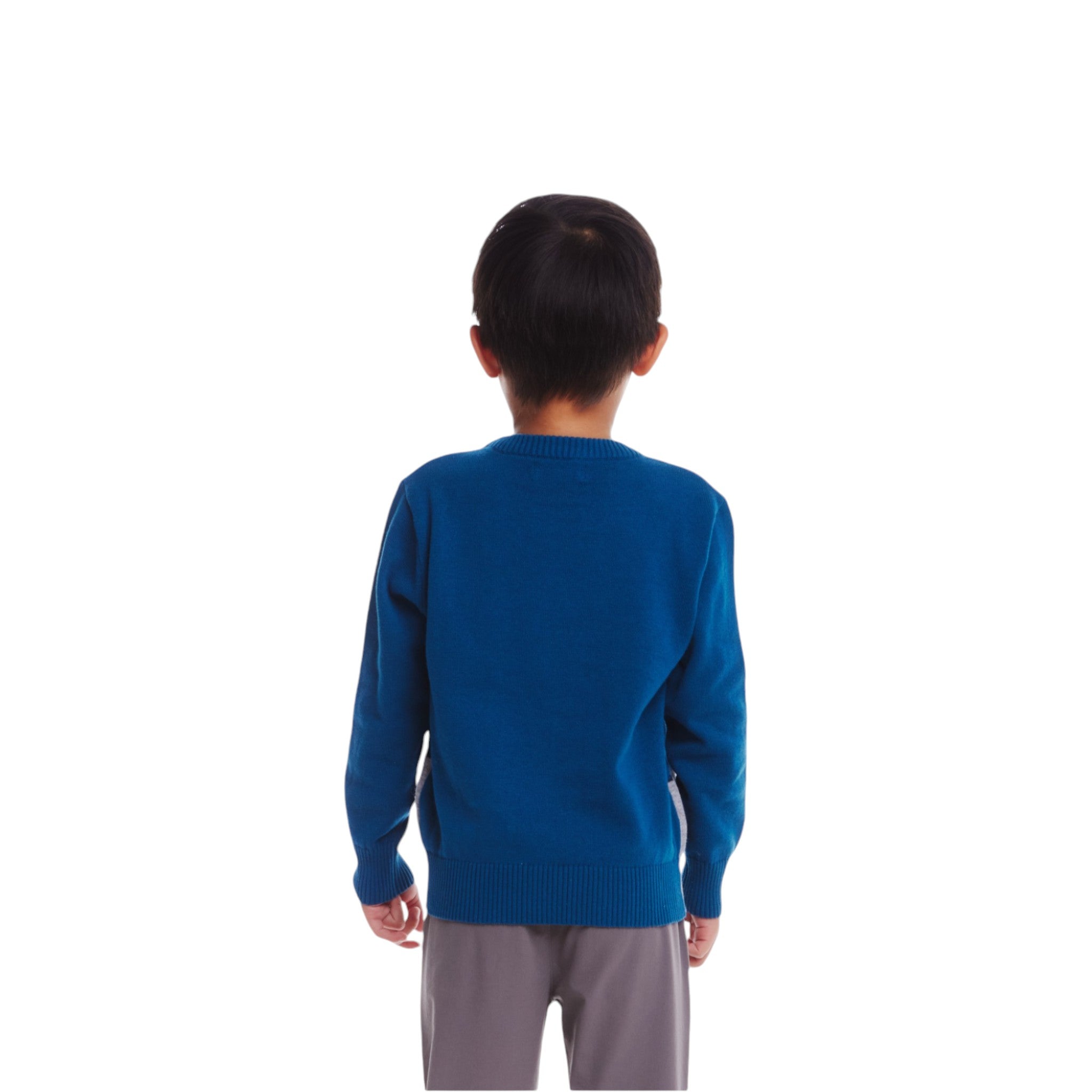 Kids Teal Spaceship Sweater