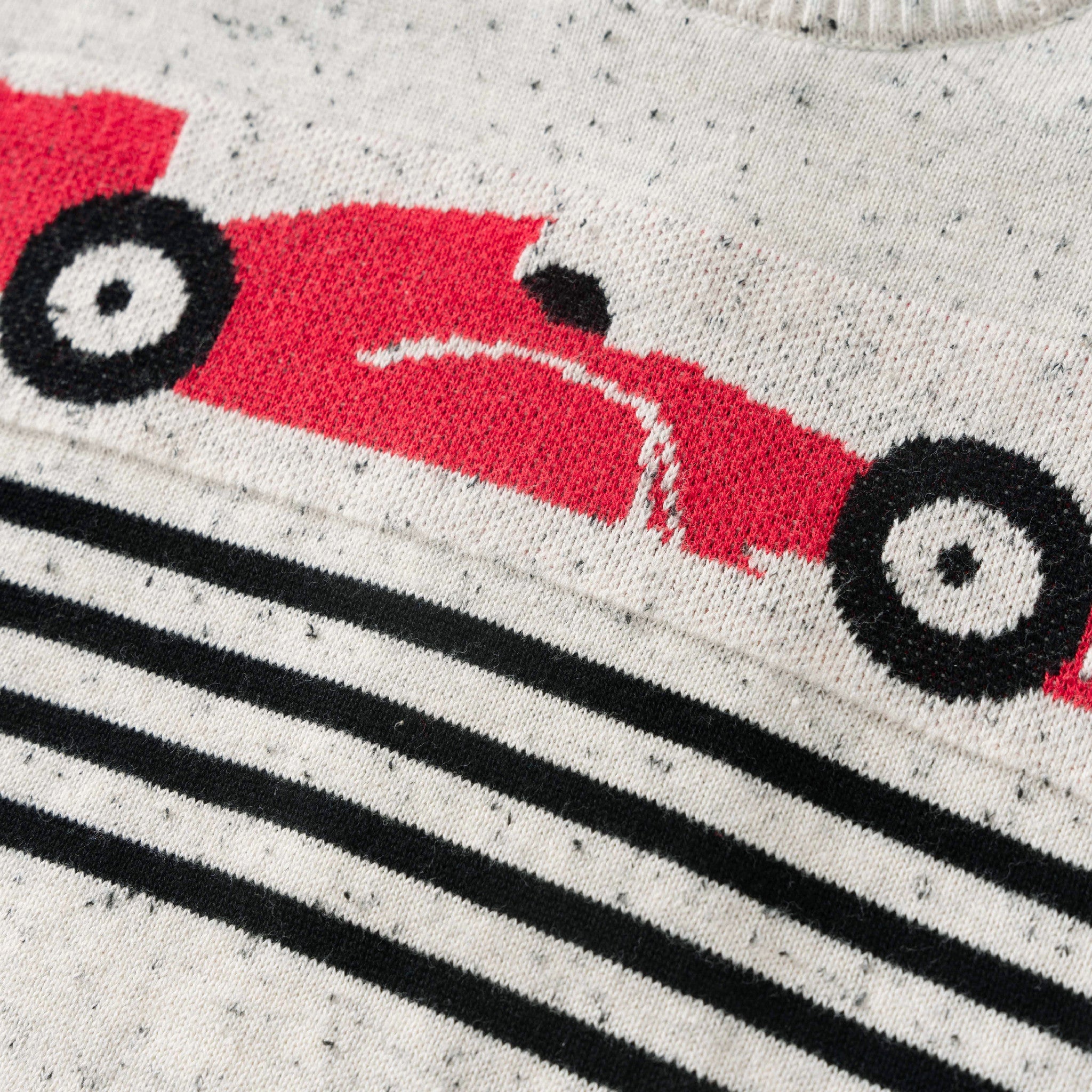 Kids Graphic Sweater | Oatmeal Racecar