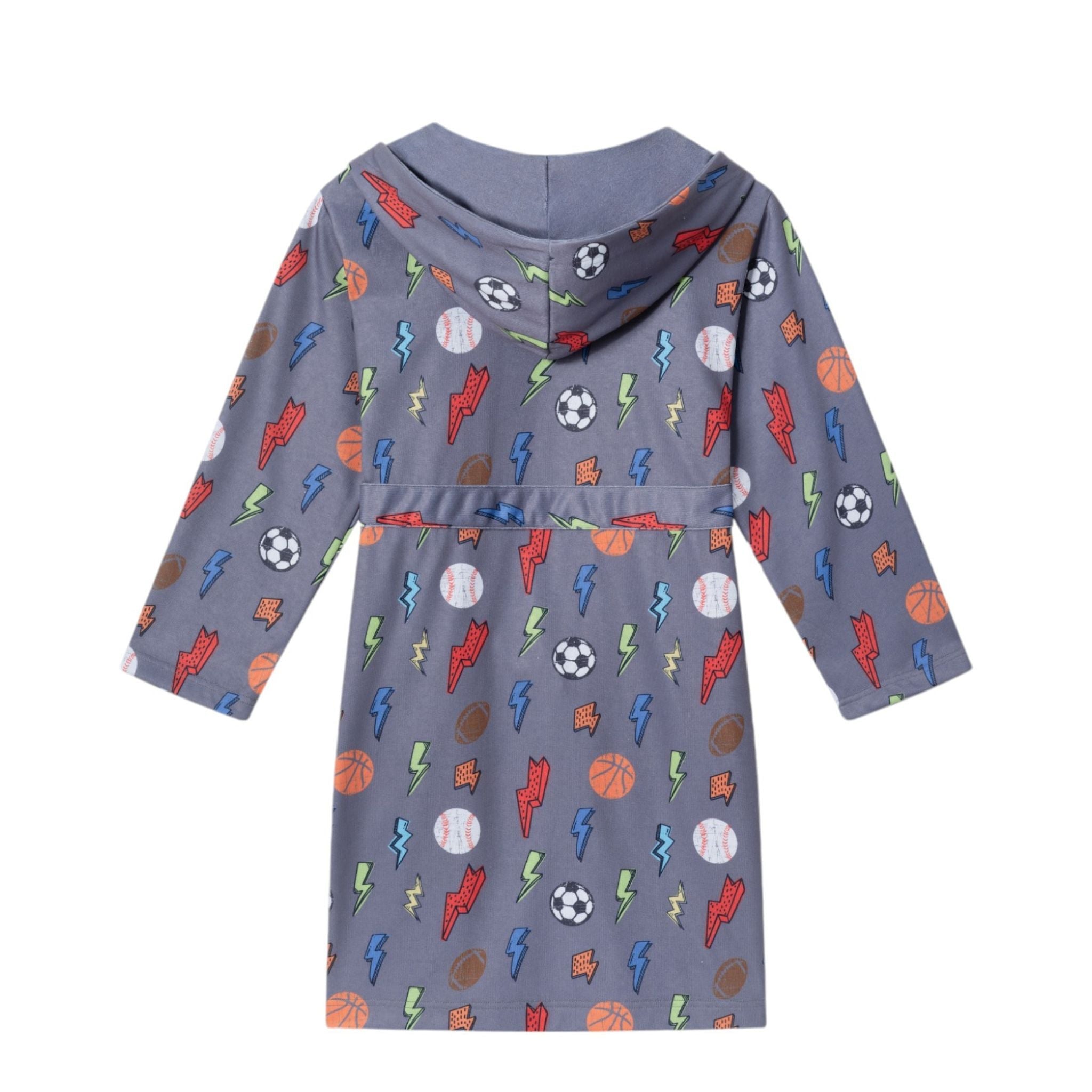 Kids (3-12) Lounging Robe | Sports & Lightning Bolts