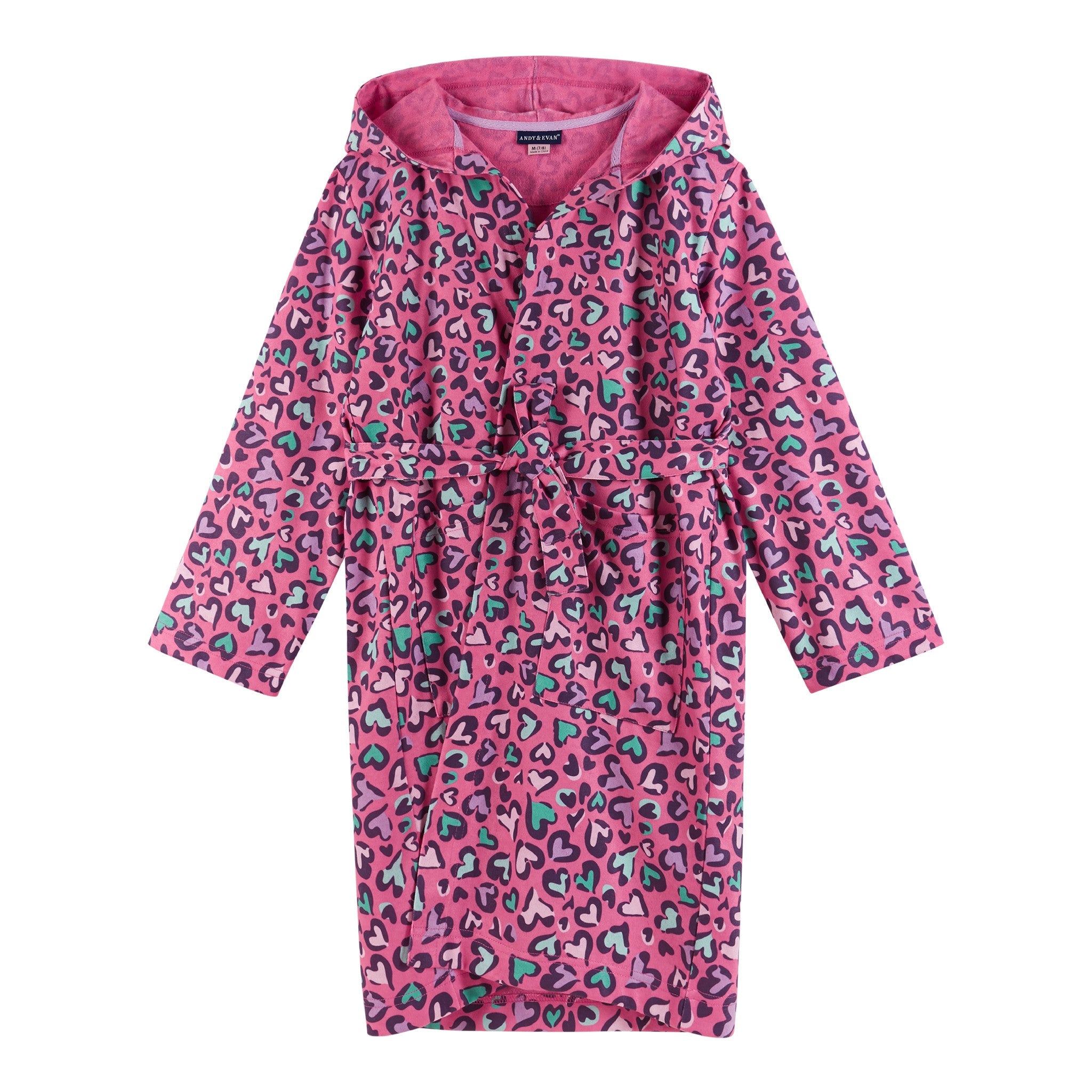 Kids (3-12) Lounging Robe | Pink Heart