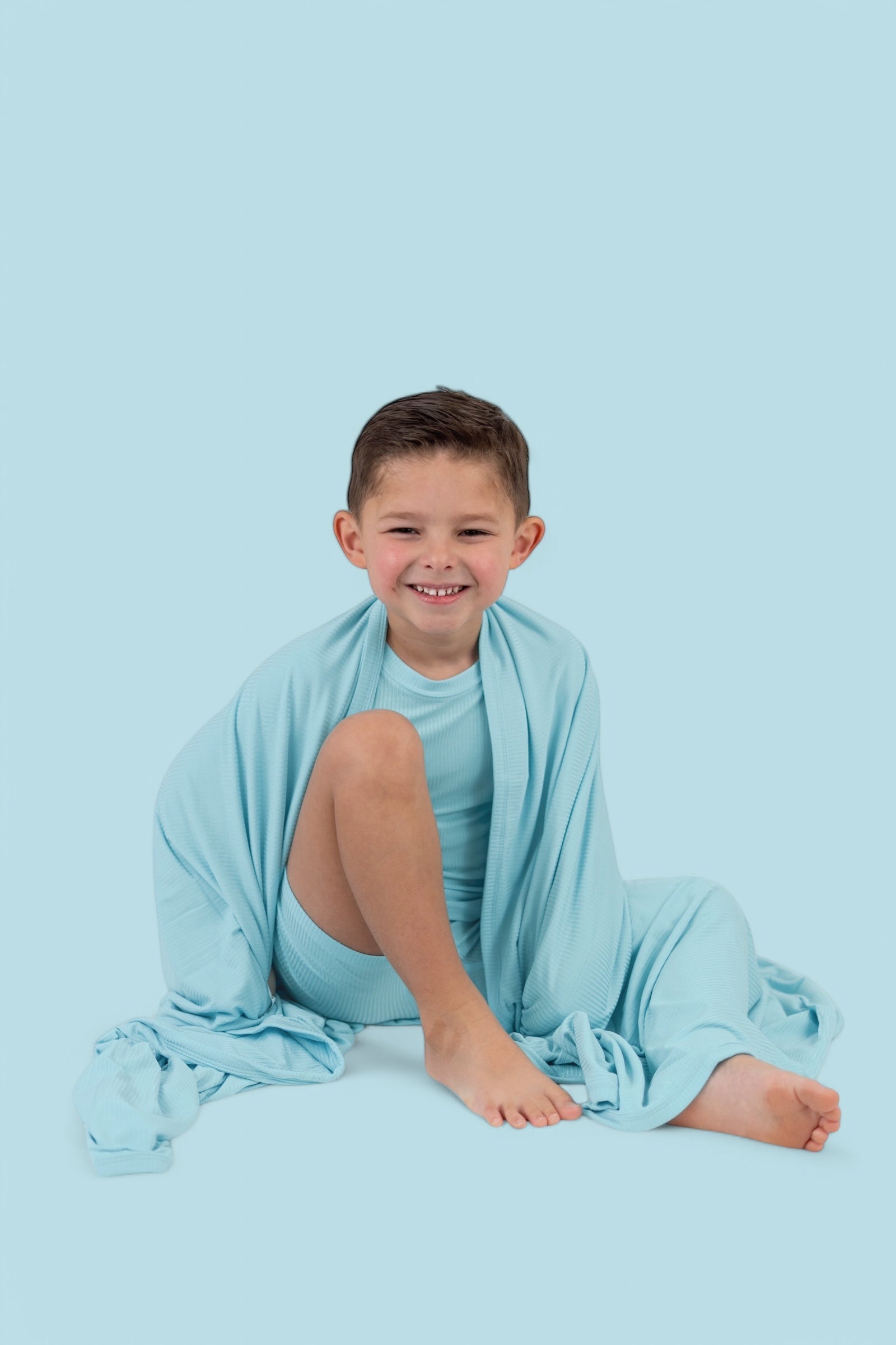 Capri Blue Rib Dream Blanket