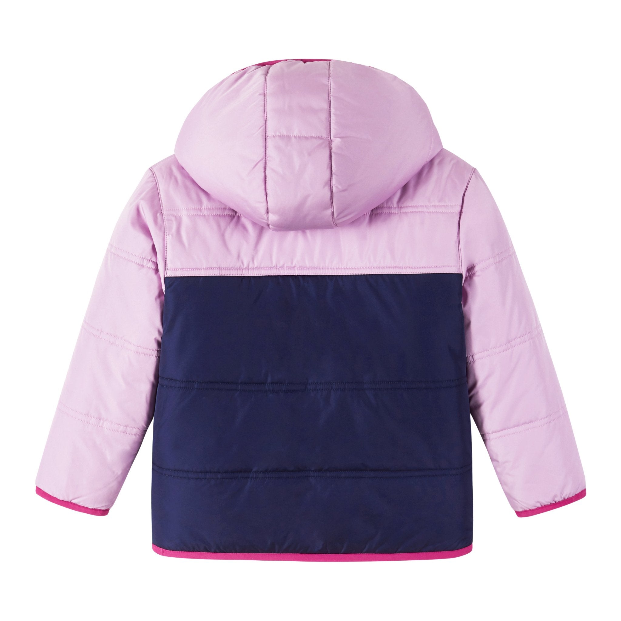 Kids Girls Colorblock Sherpa Jacket | Pink & Purple