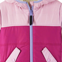 Kids Colorblock Sherpa Jacket | Pink