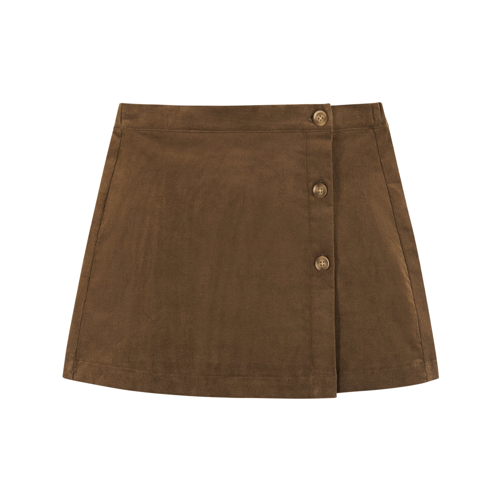 Kids (7-16) Wrap Corduroy Skirt | Camel