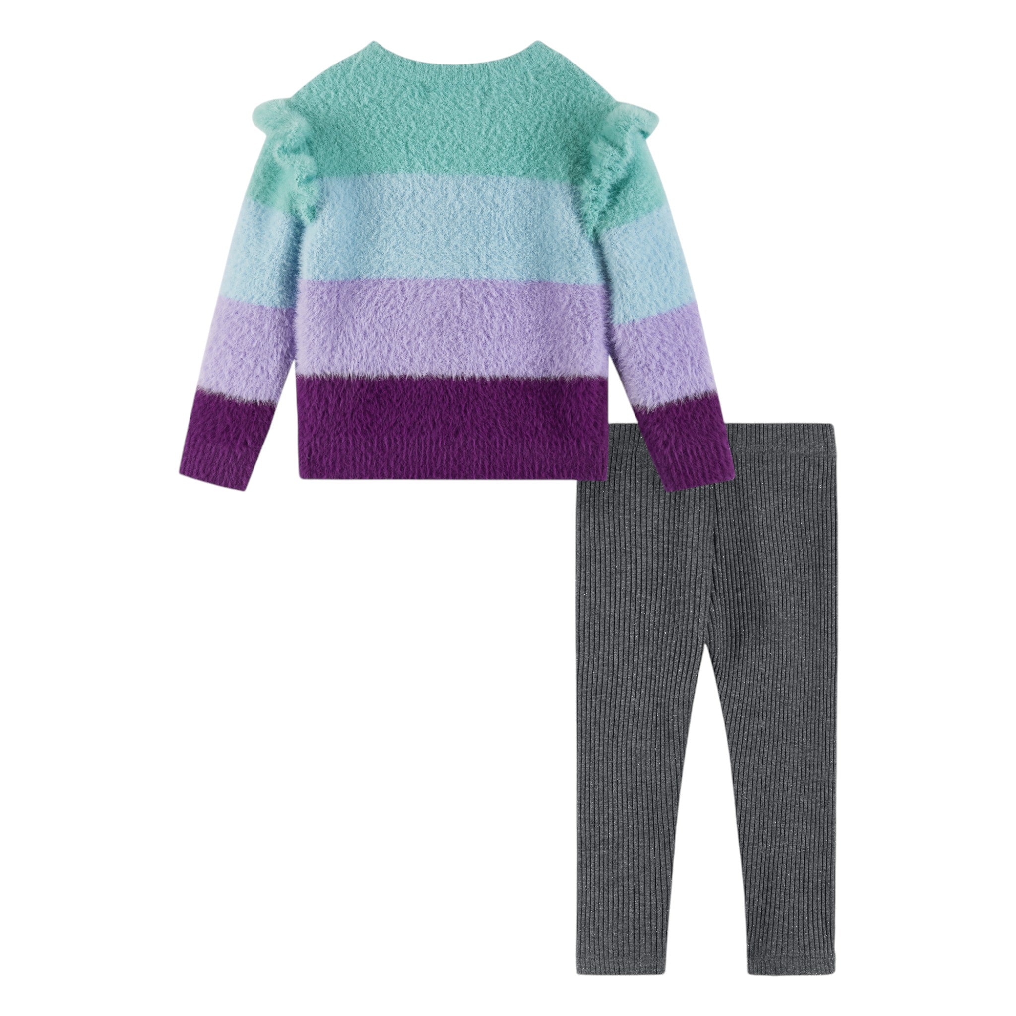 Infant (6-24m) Full Eyelash Sweater & Legging Set | Multicolor Lurex Star