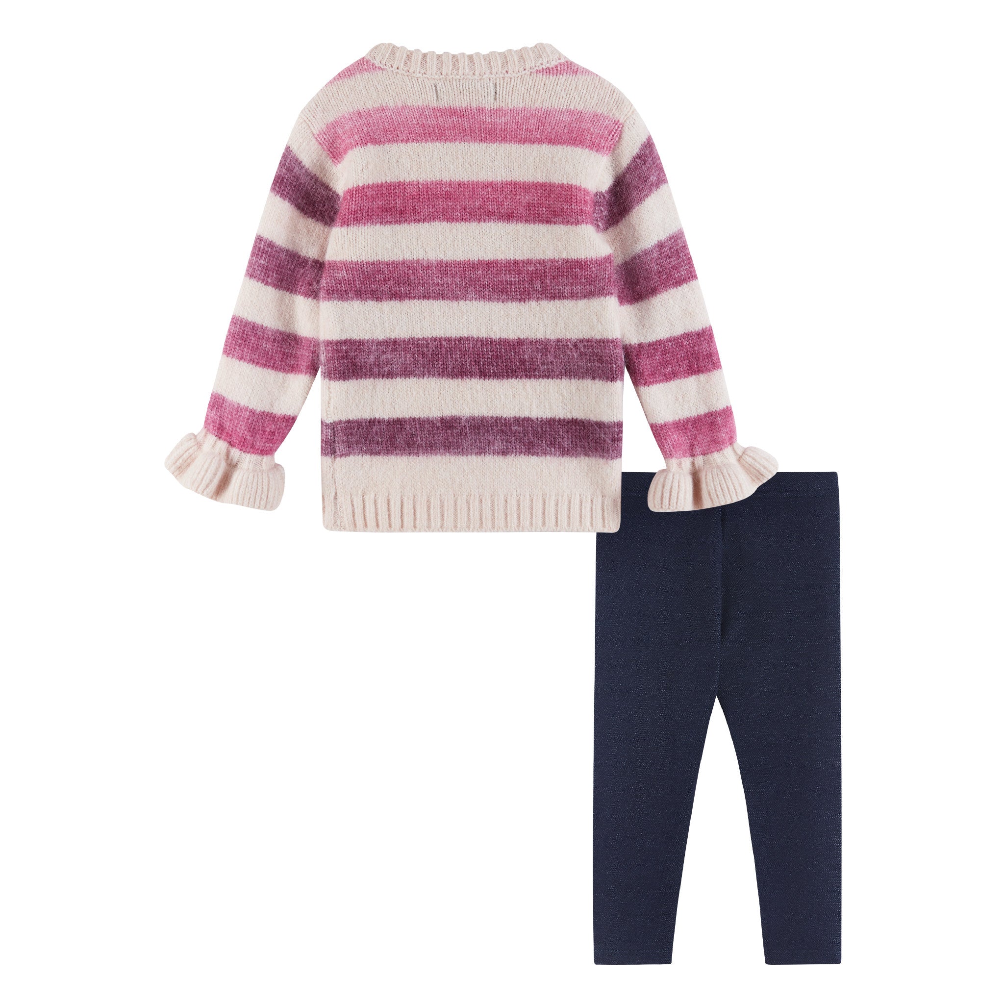 Infant (6-24m) Sweater & Legging Set | Ombre Striped