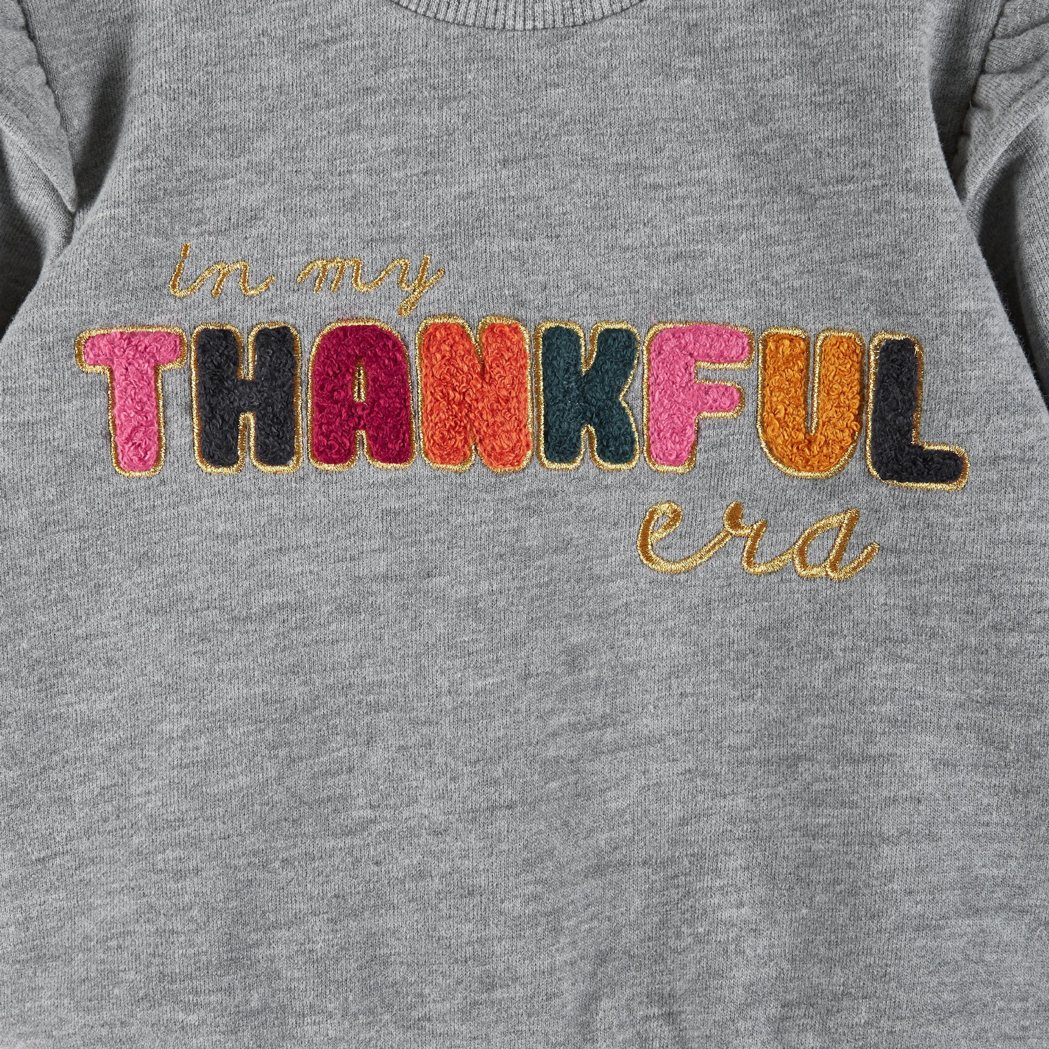 Infant "thankful" Sweater & Legging Set | Grey Navy