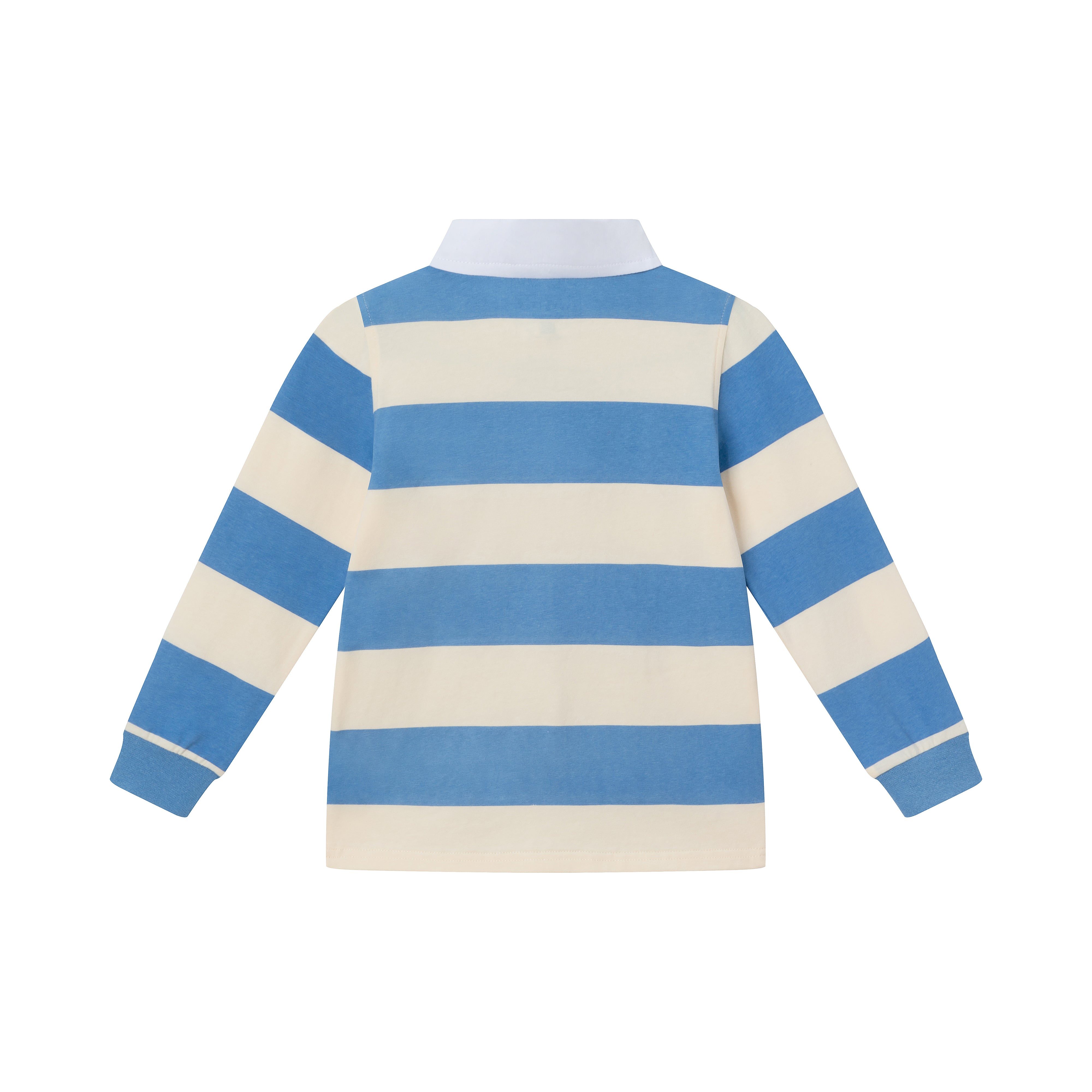 Kids Striped Rugby Shirt | Blue Cream