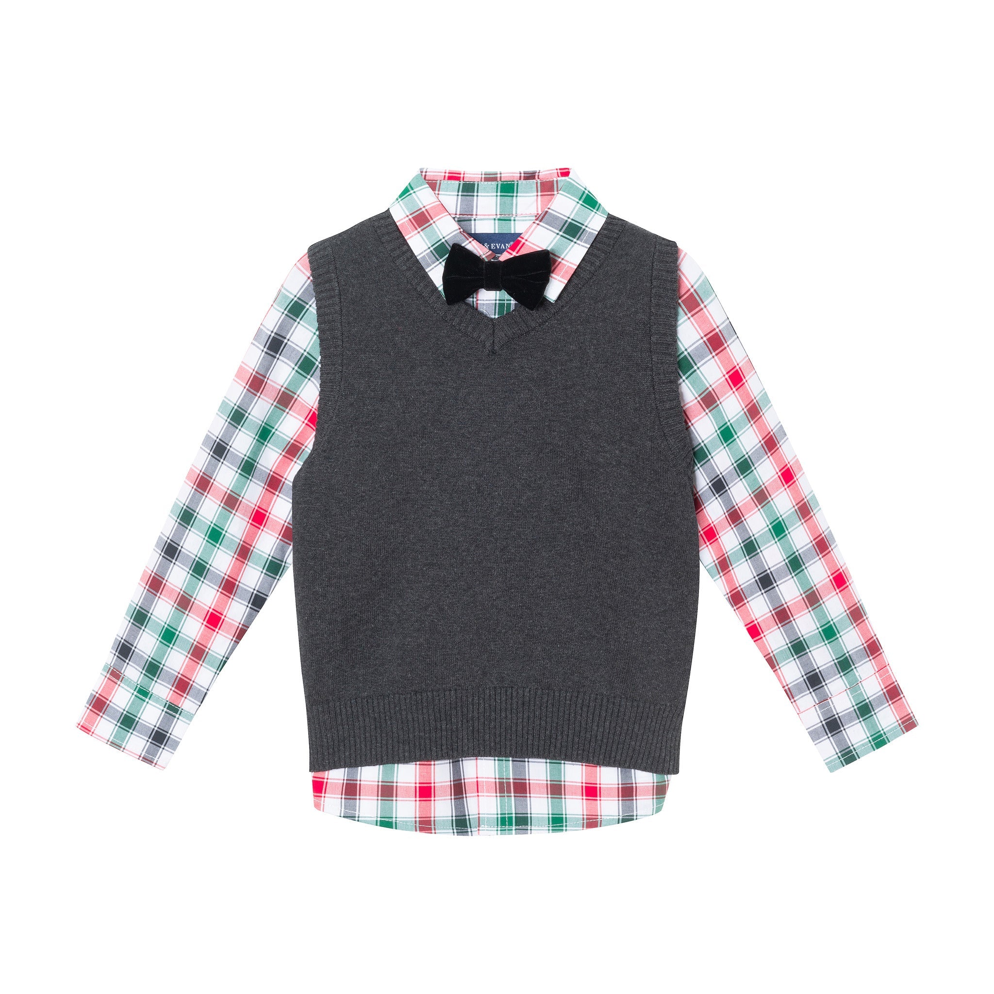 Kids 4-piece Sweater Vest Set | Holiday Gent